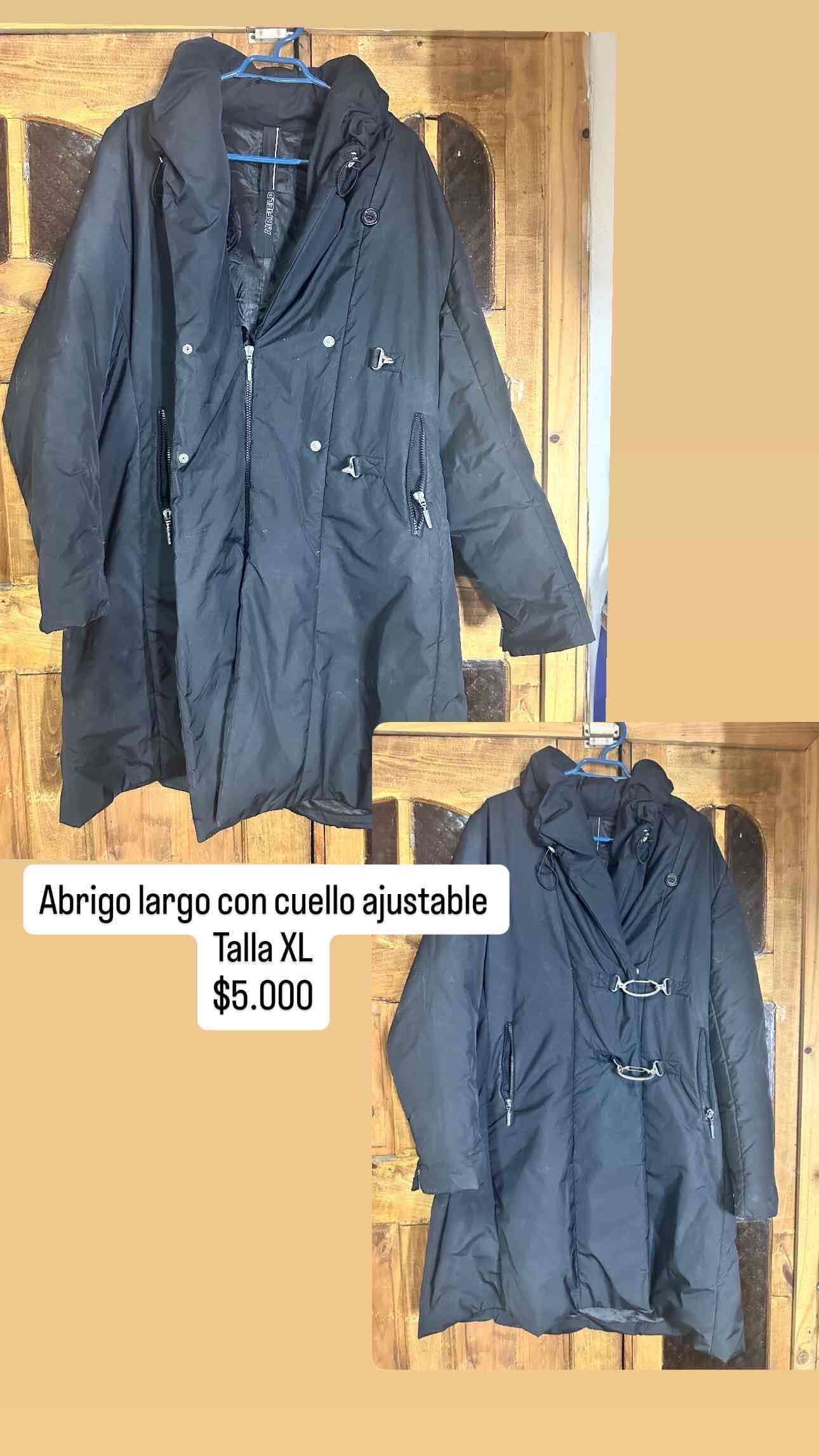 Abrigo largo negro XL