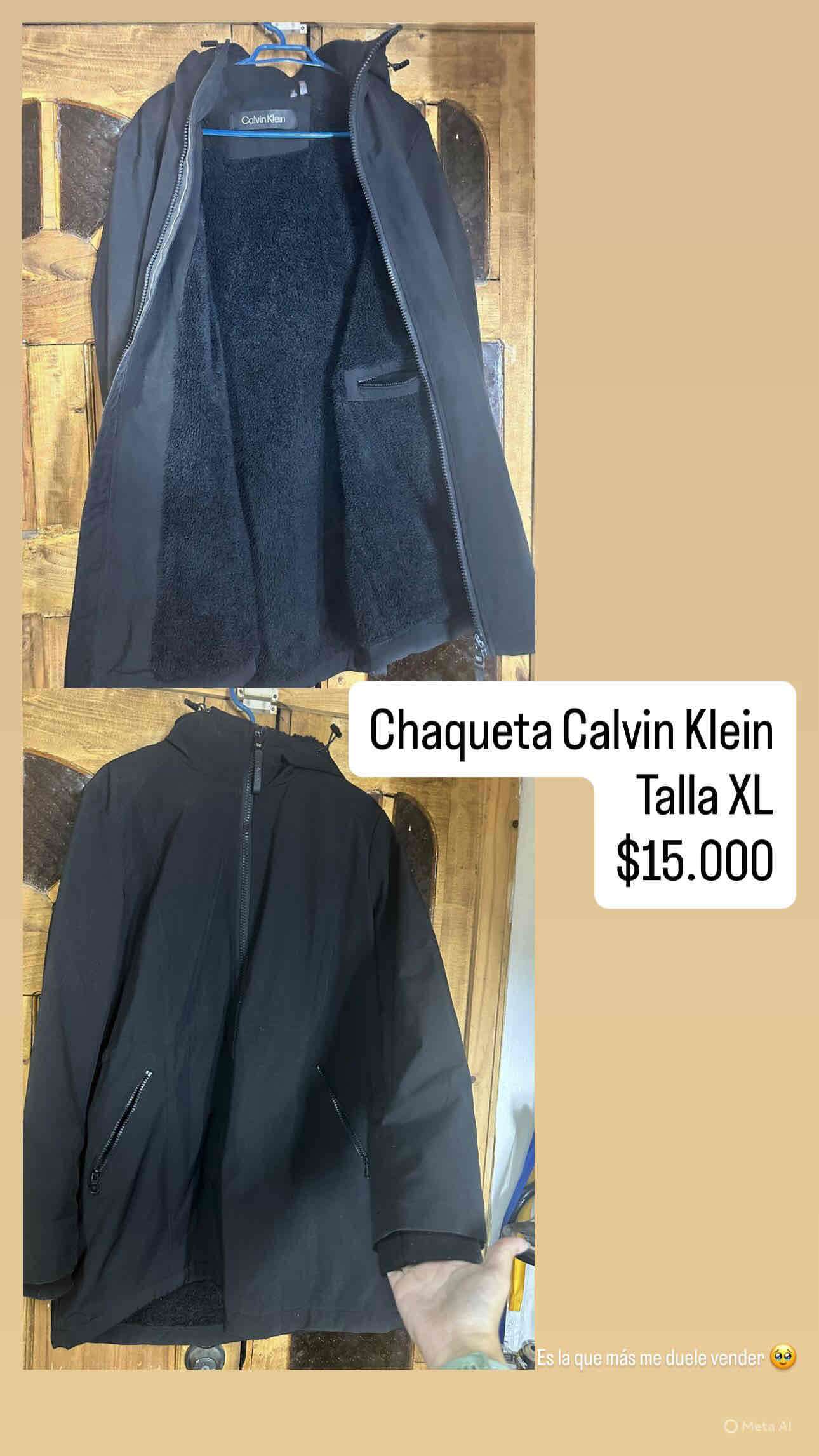 Chaqueta negra Calvin Klein