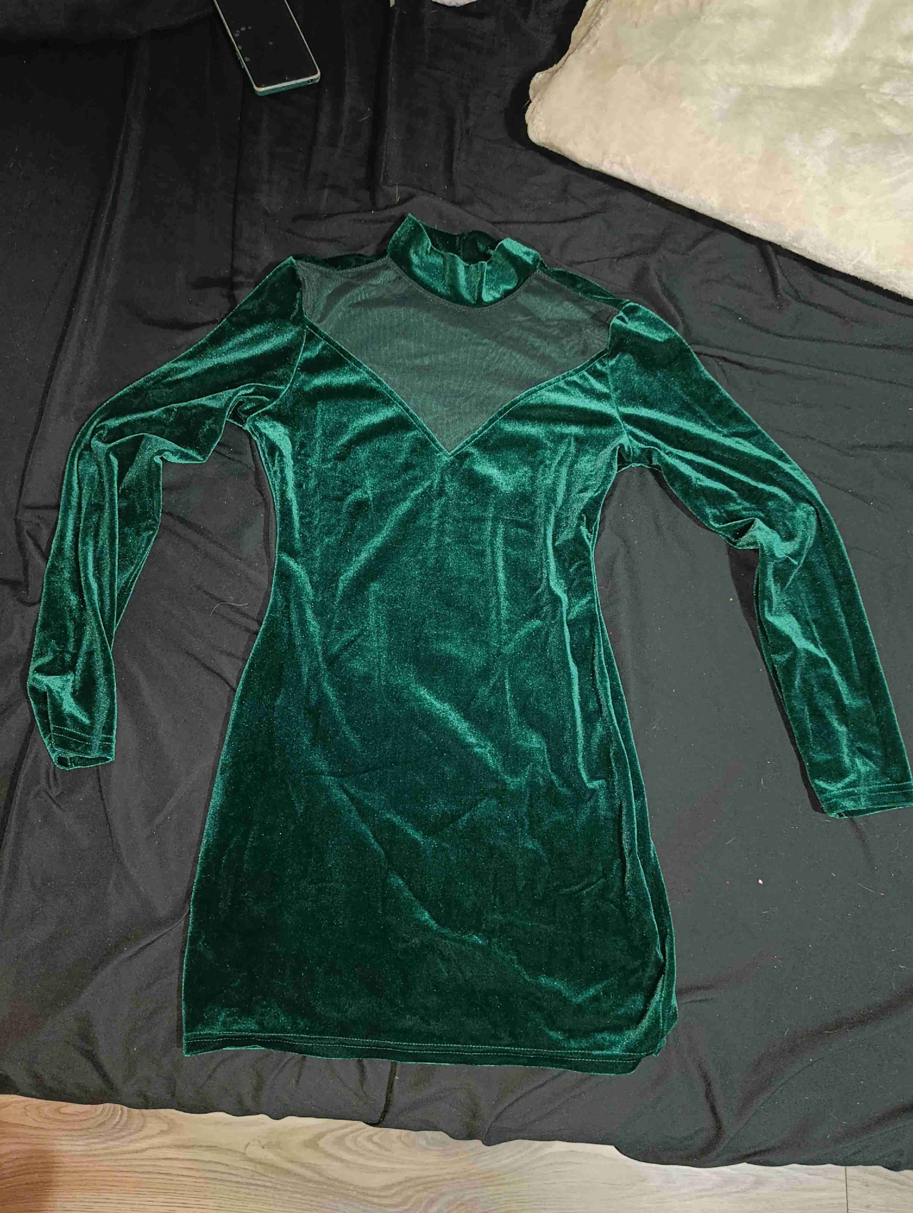 Vestido verde de terciopelo - miniatura 2