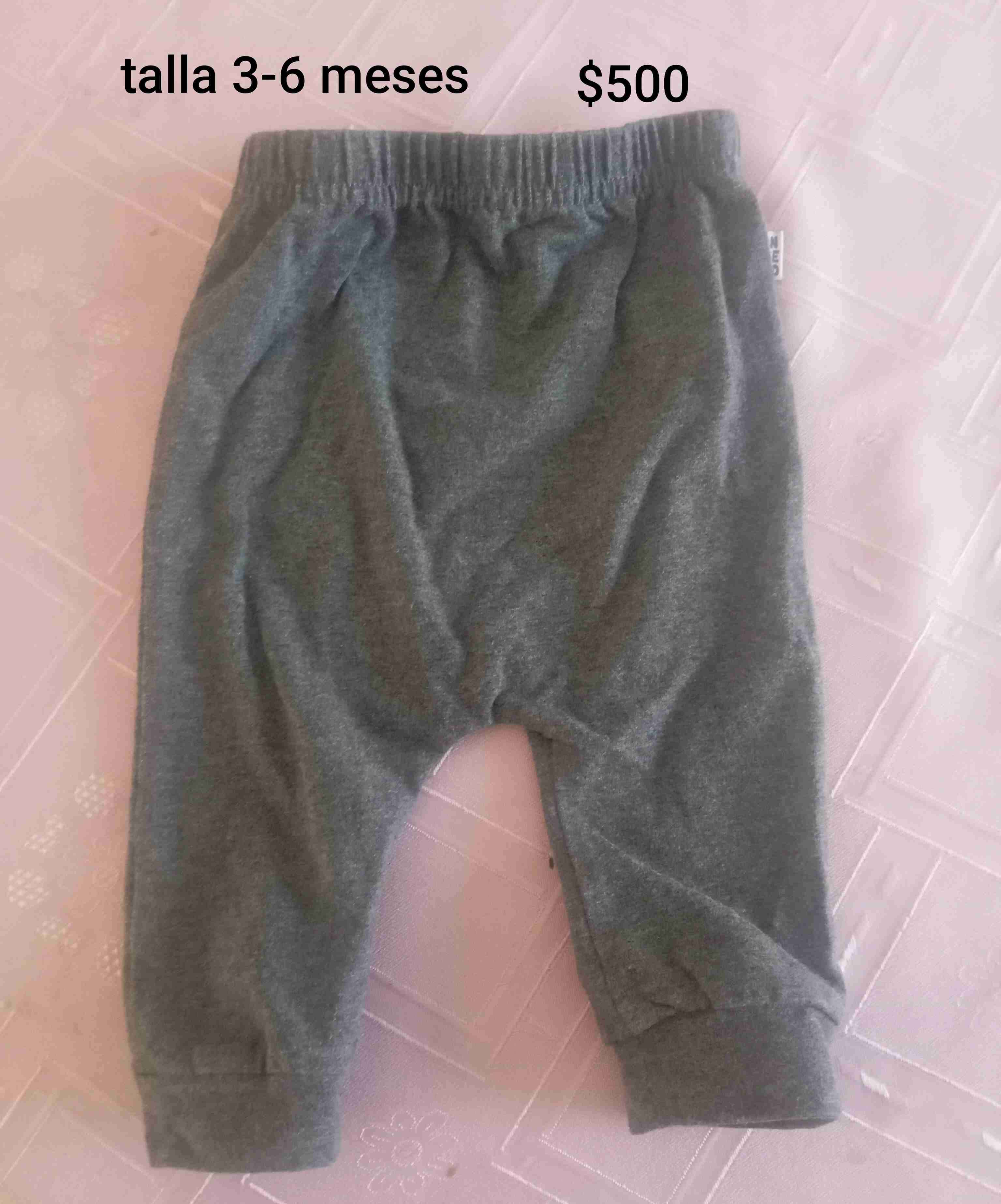 Pantalón bebé gris 3-6 meses