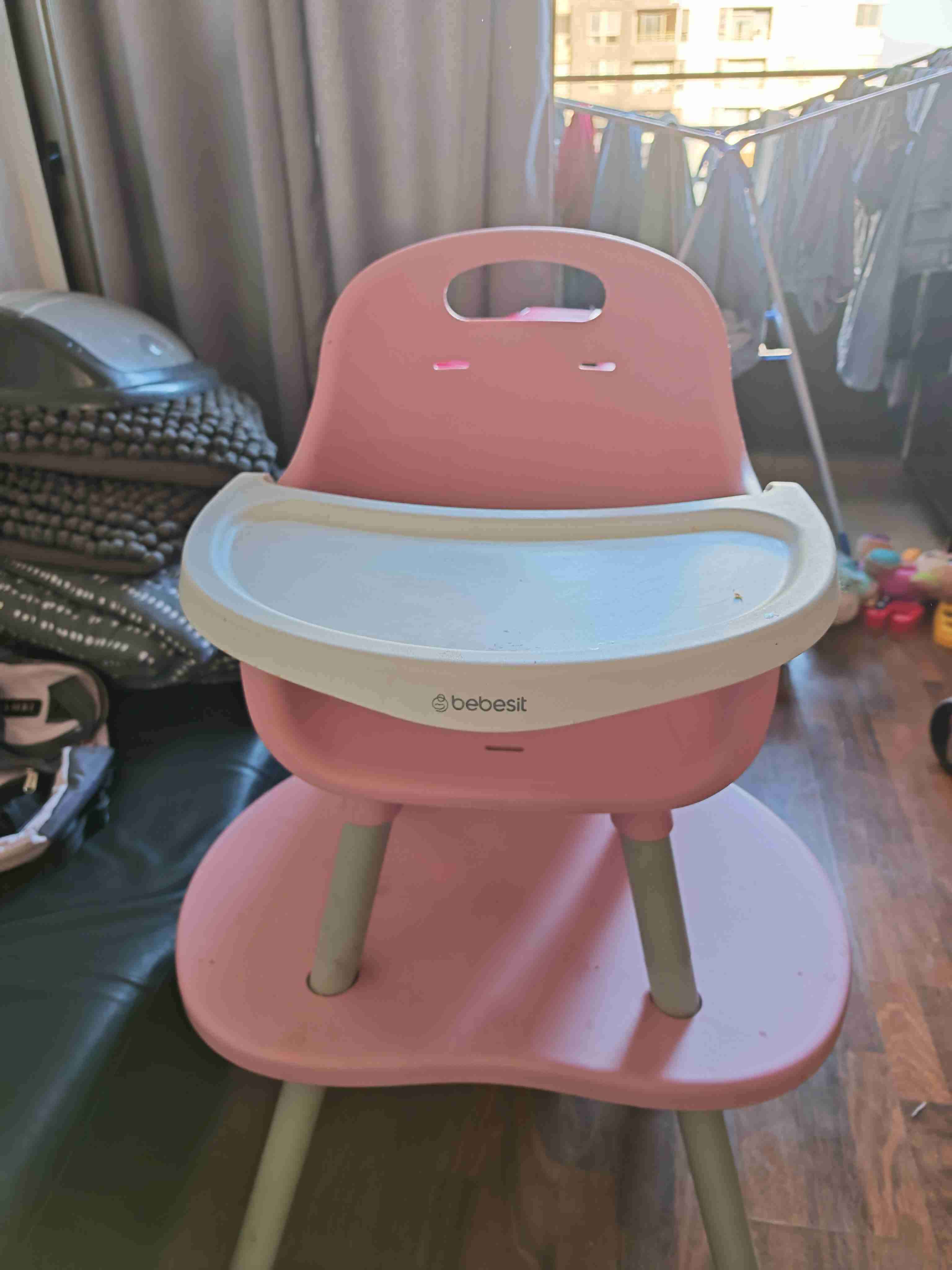 Silla de comer rosa Bebesit - miniatura 3