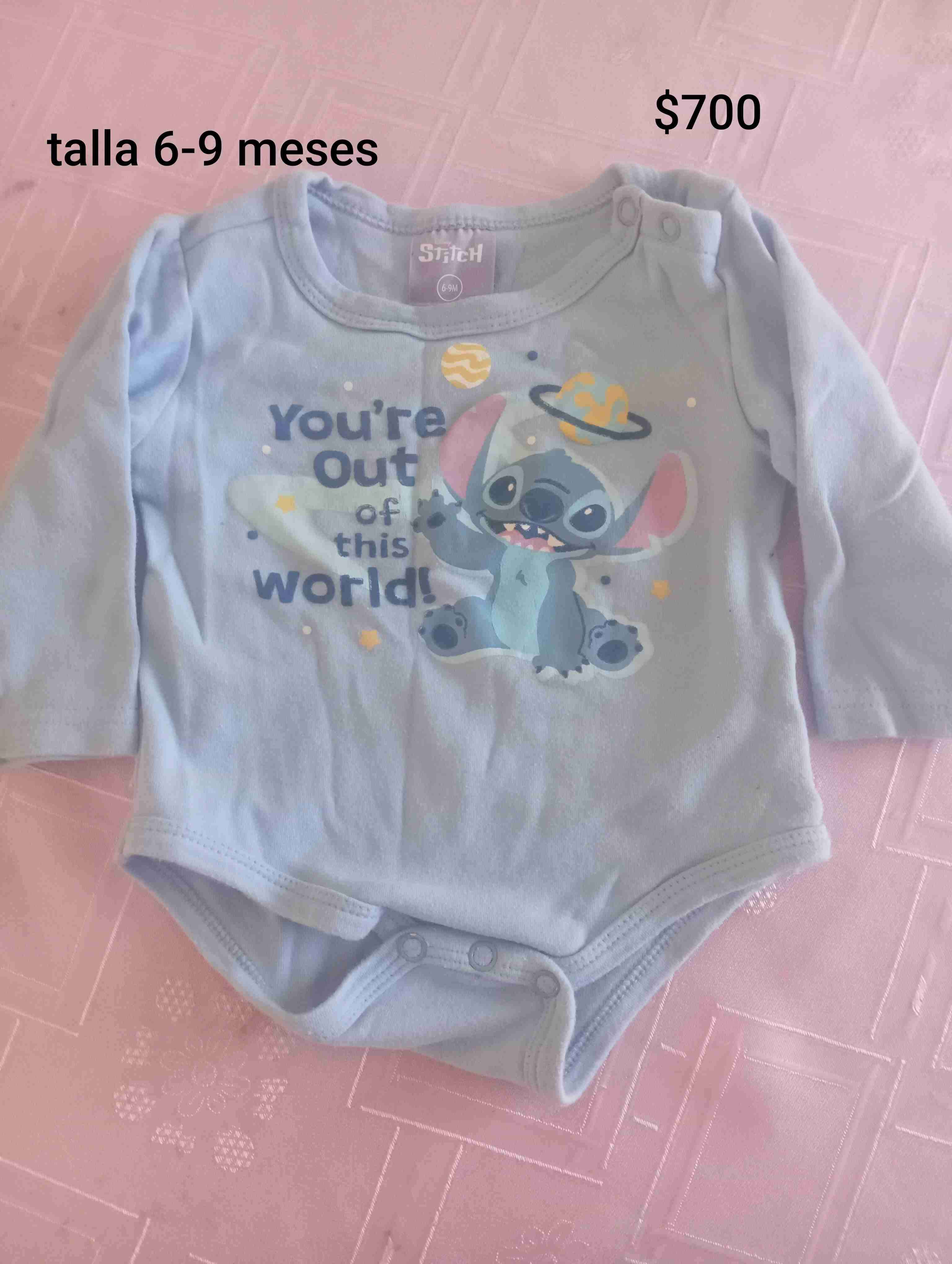 Body bebé Stitch 6-9 meses