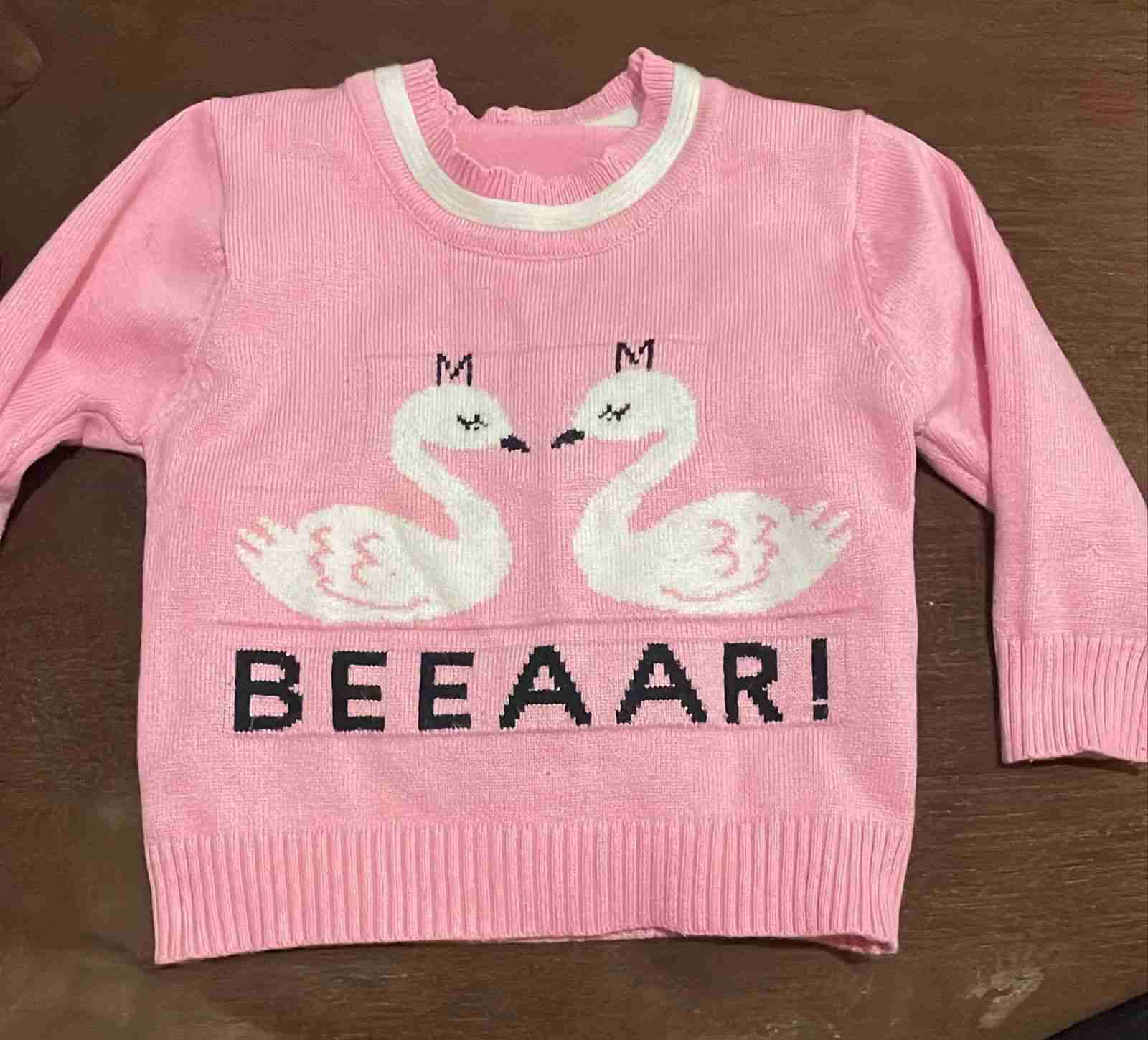 Suéter blanco para niña 12 meses - miniatura 4