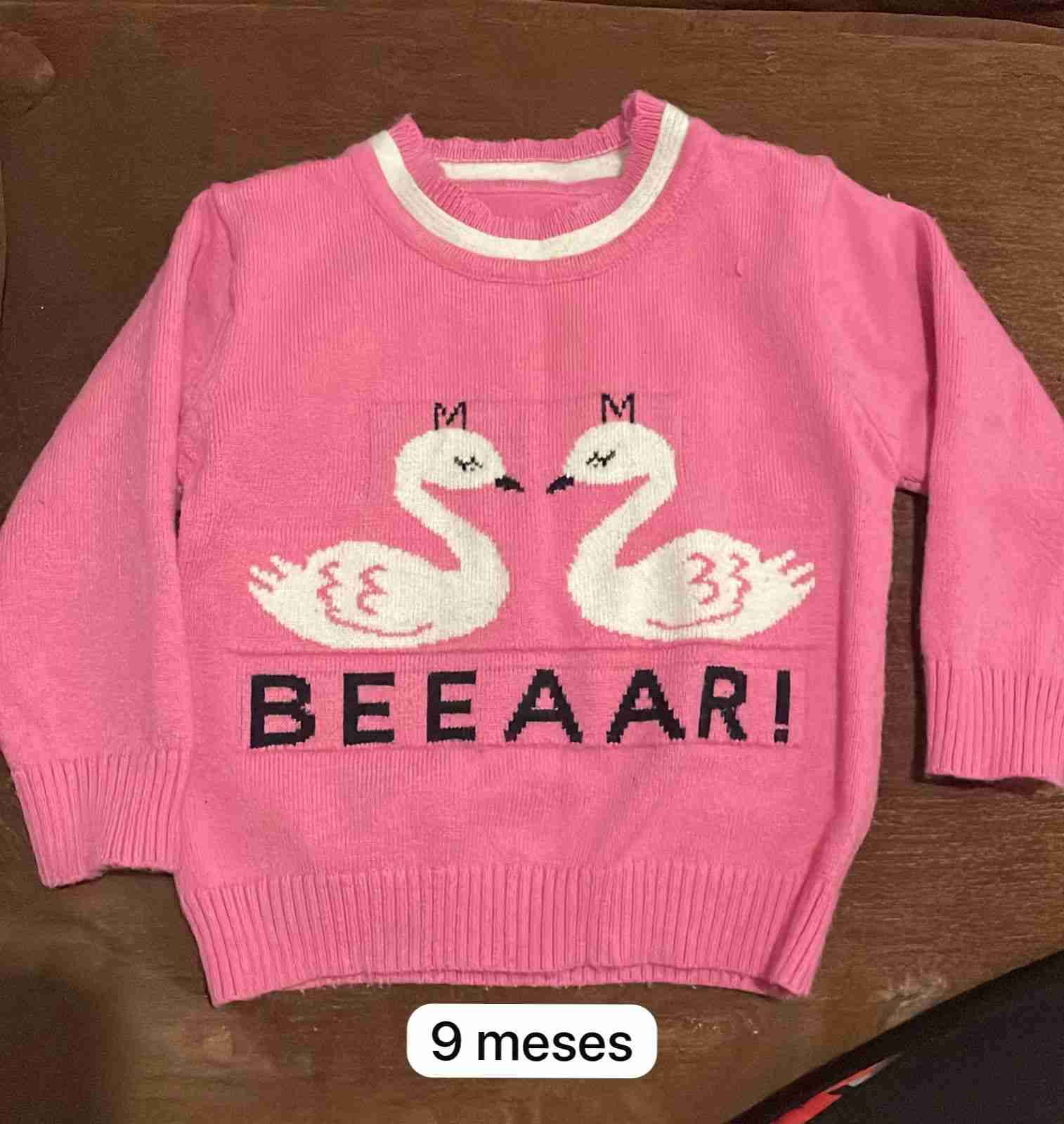 Suéter blanco para niña 12 meses - miniatura 5