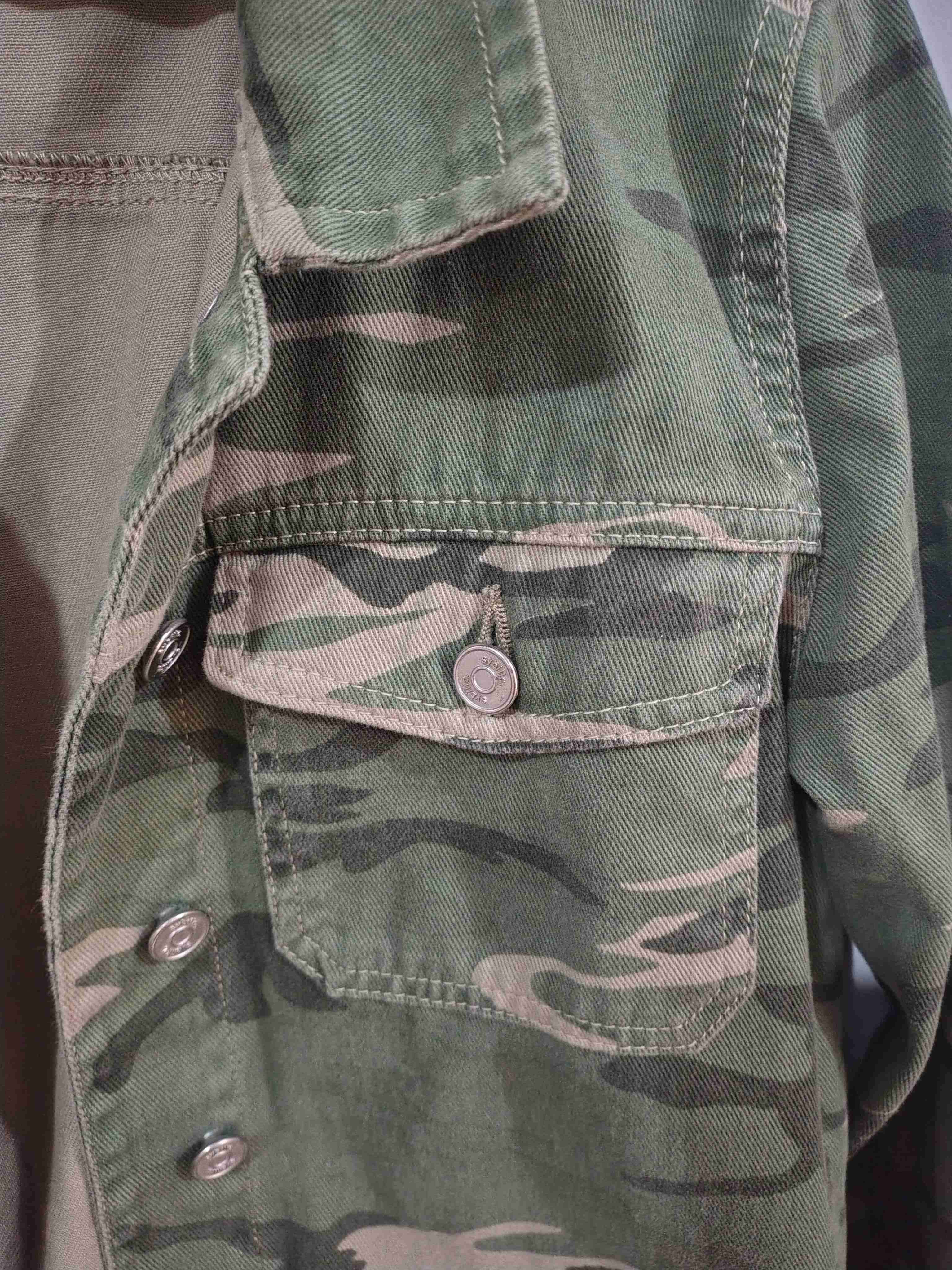 Chaqueta camuflada verde mujer - miniatura 5