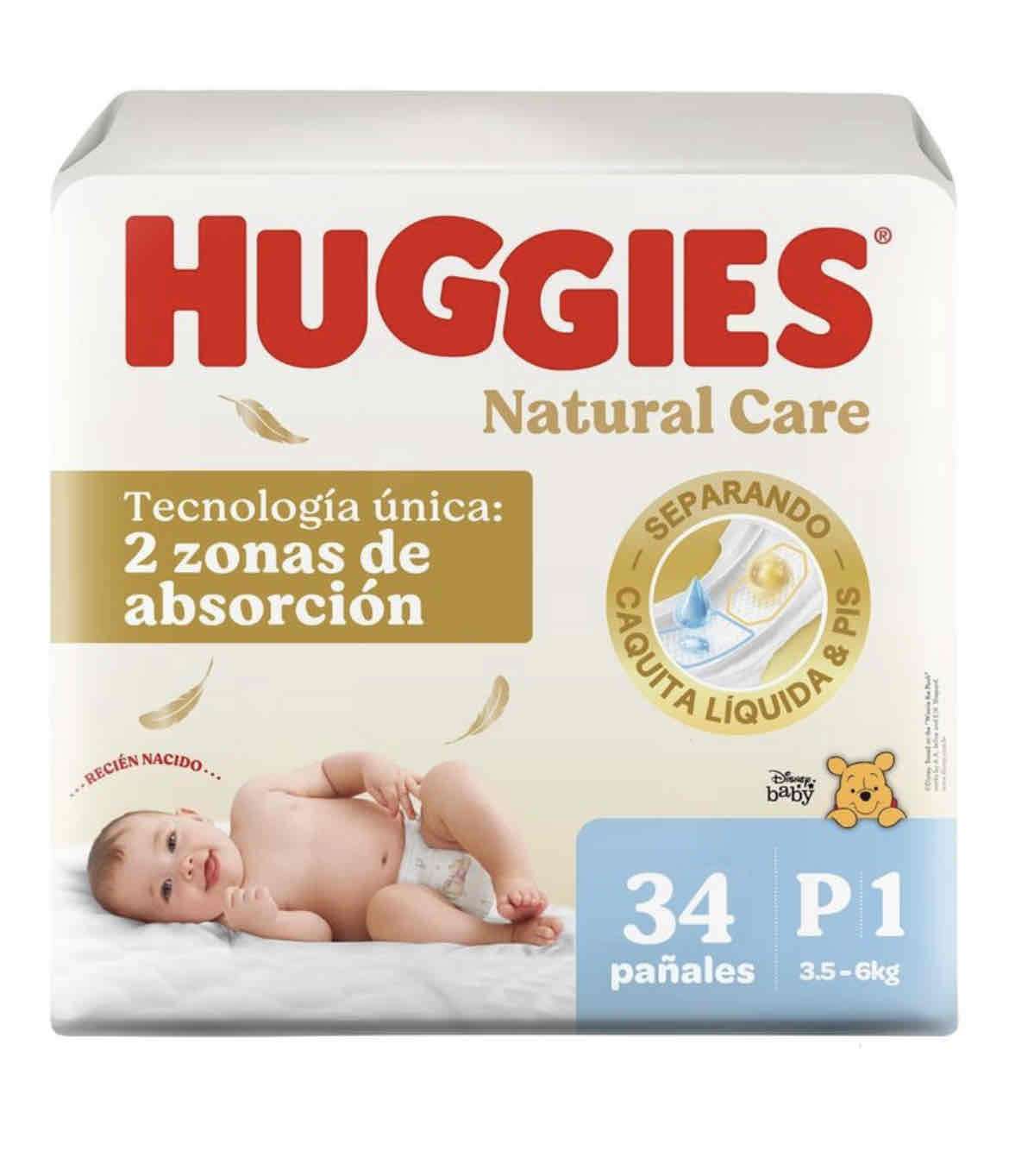 Pañales Huggies Natural Care P1
