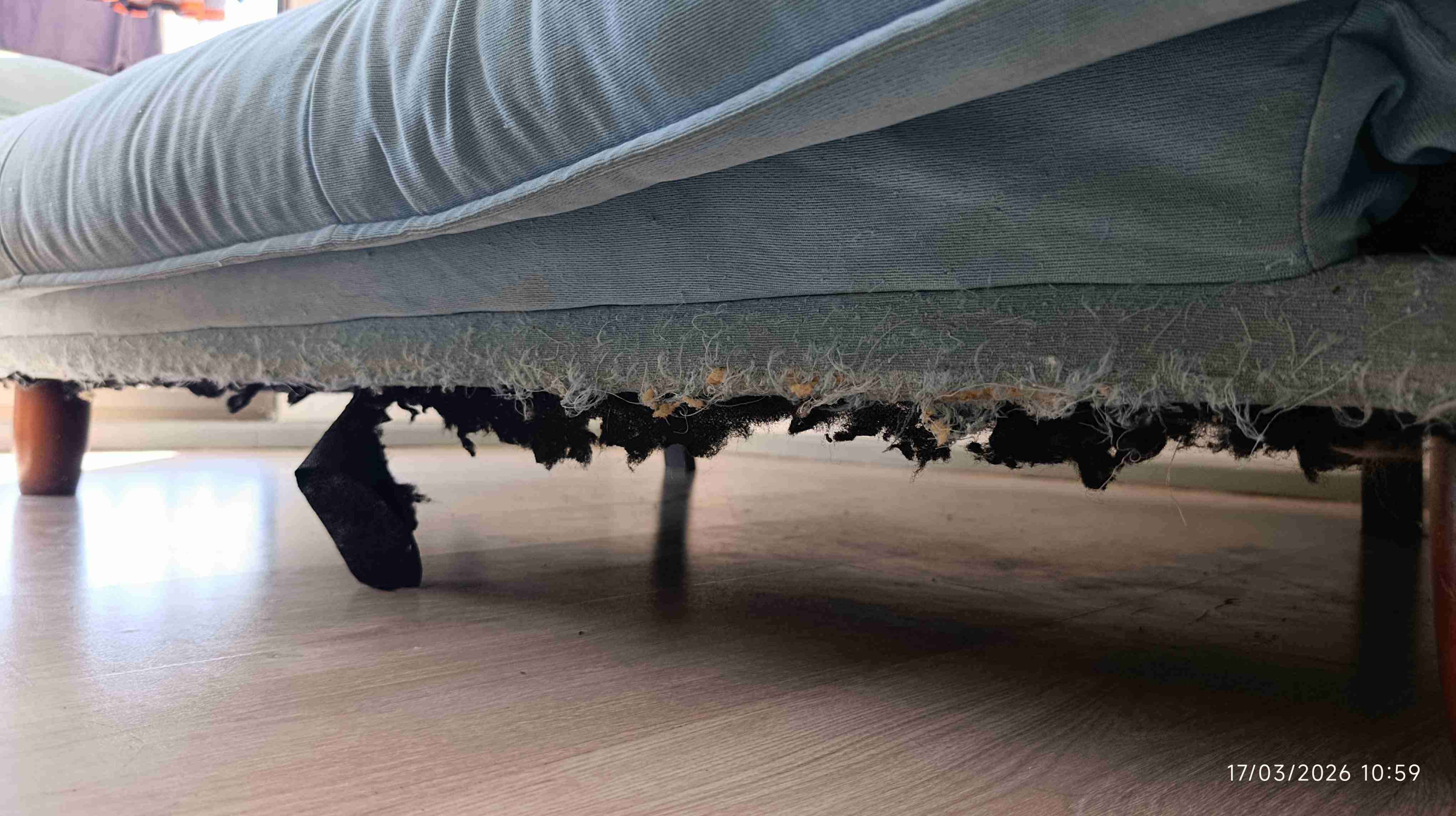 Sofá cama turquesa - miniatura 3