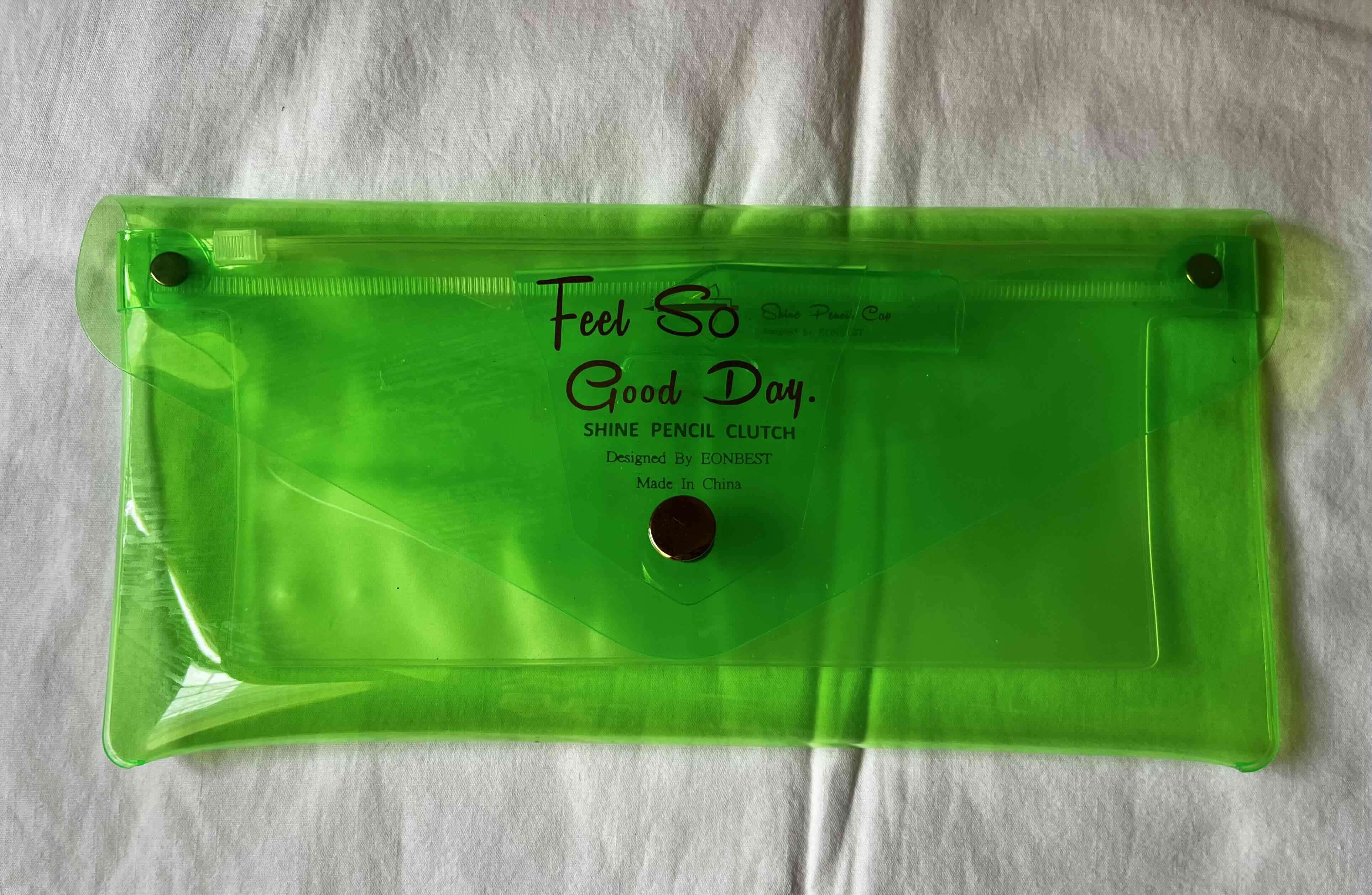 Estuche lápiz verde transparente - miniatura 2