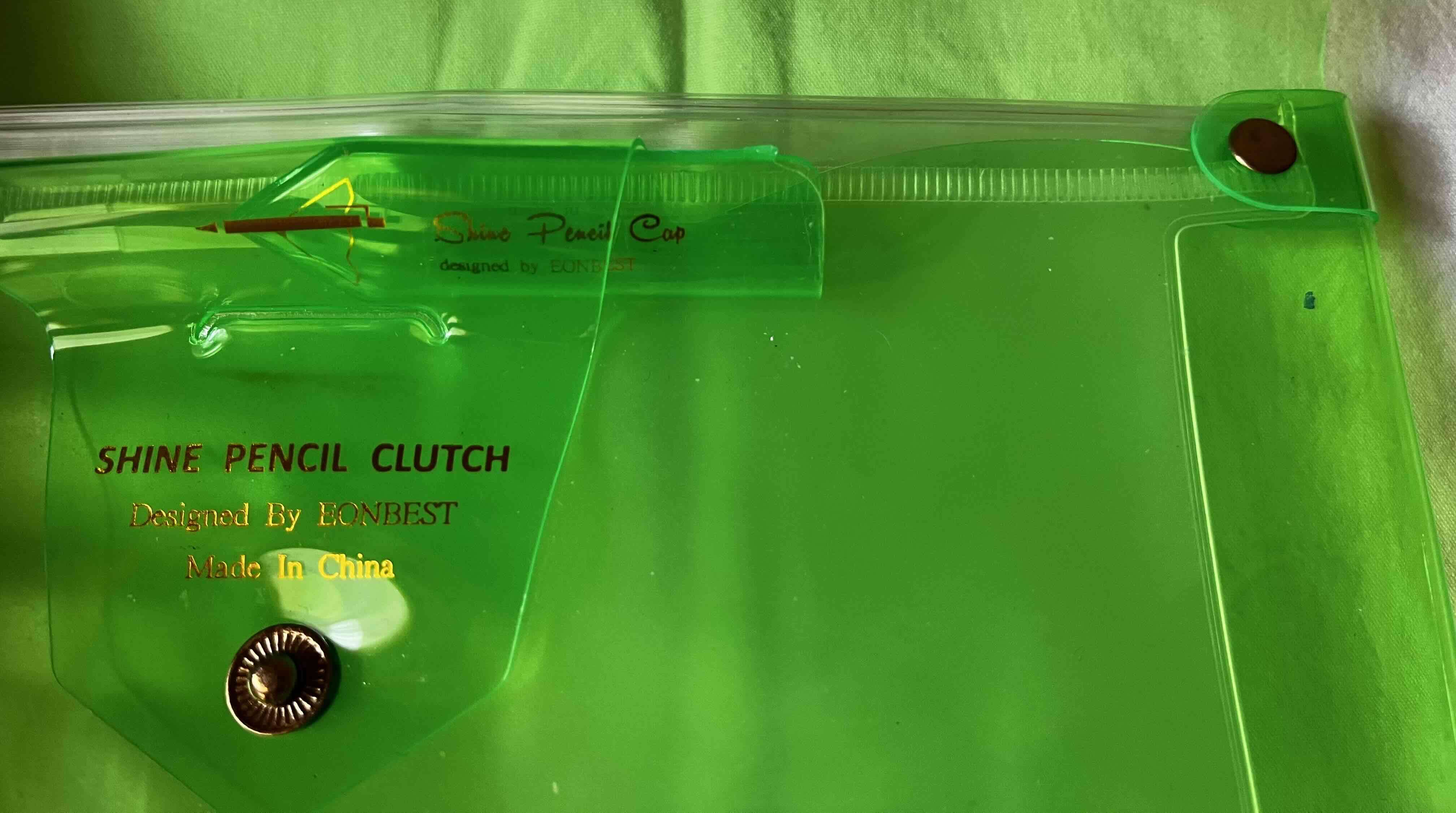 Estuche lápiz verde transparente - miniatura 4