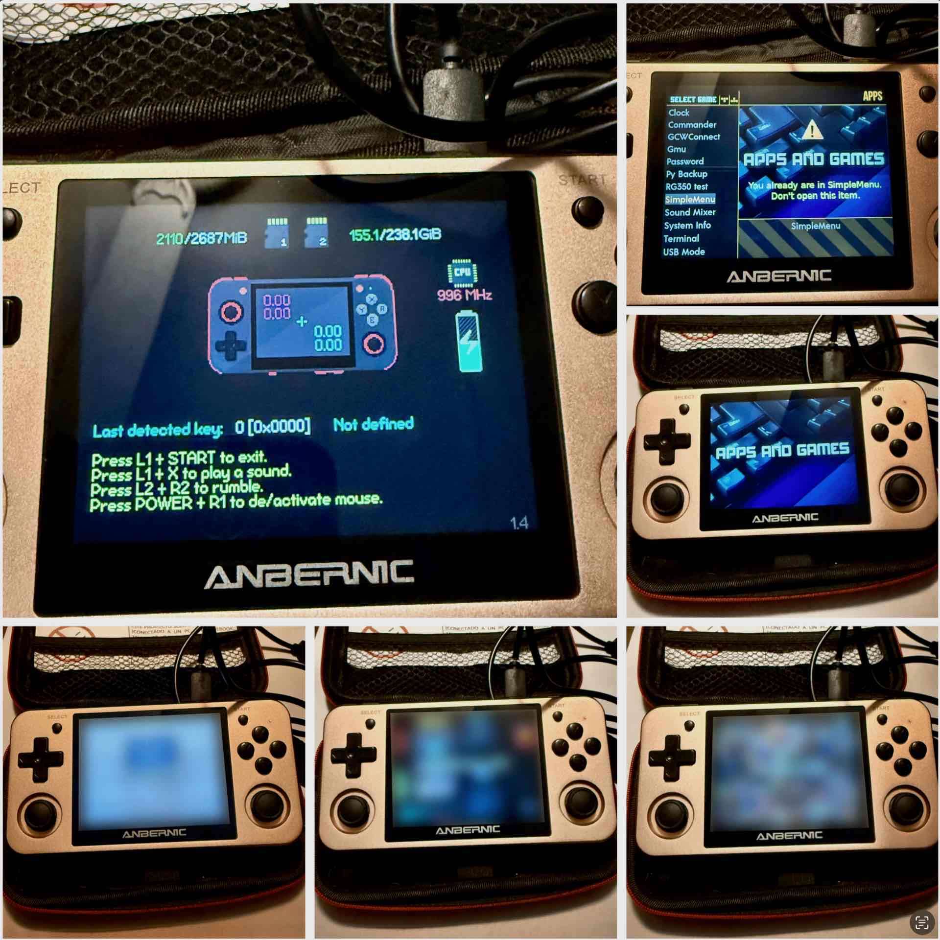 Consola portátil retro Anbernic con bolso - miniatura 5