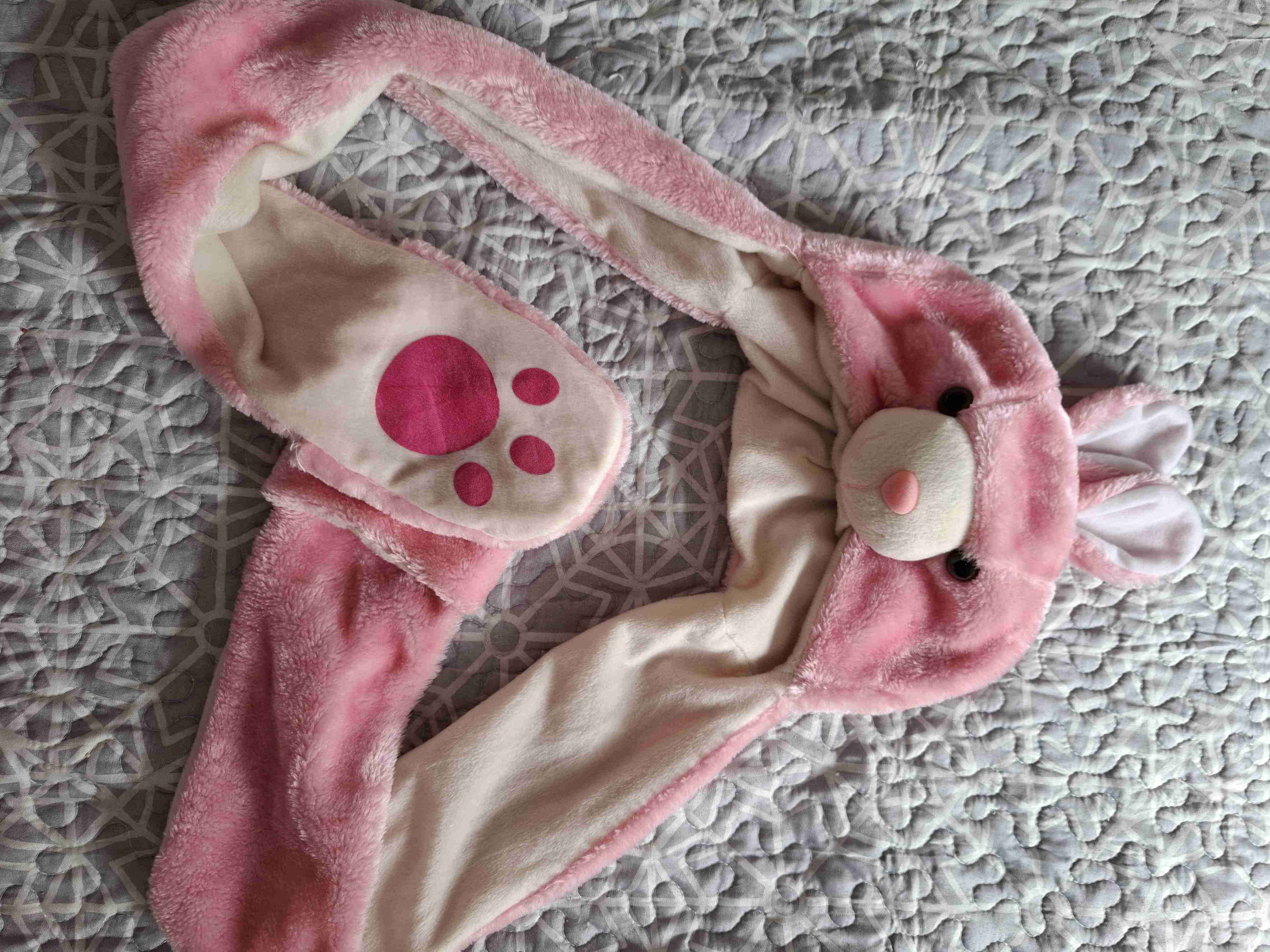 Gorro orejas con bufanda de conejo y oso