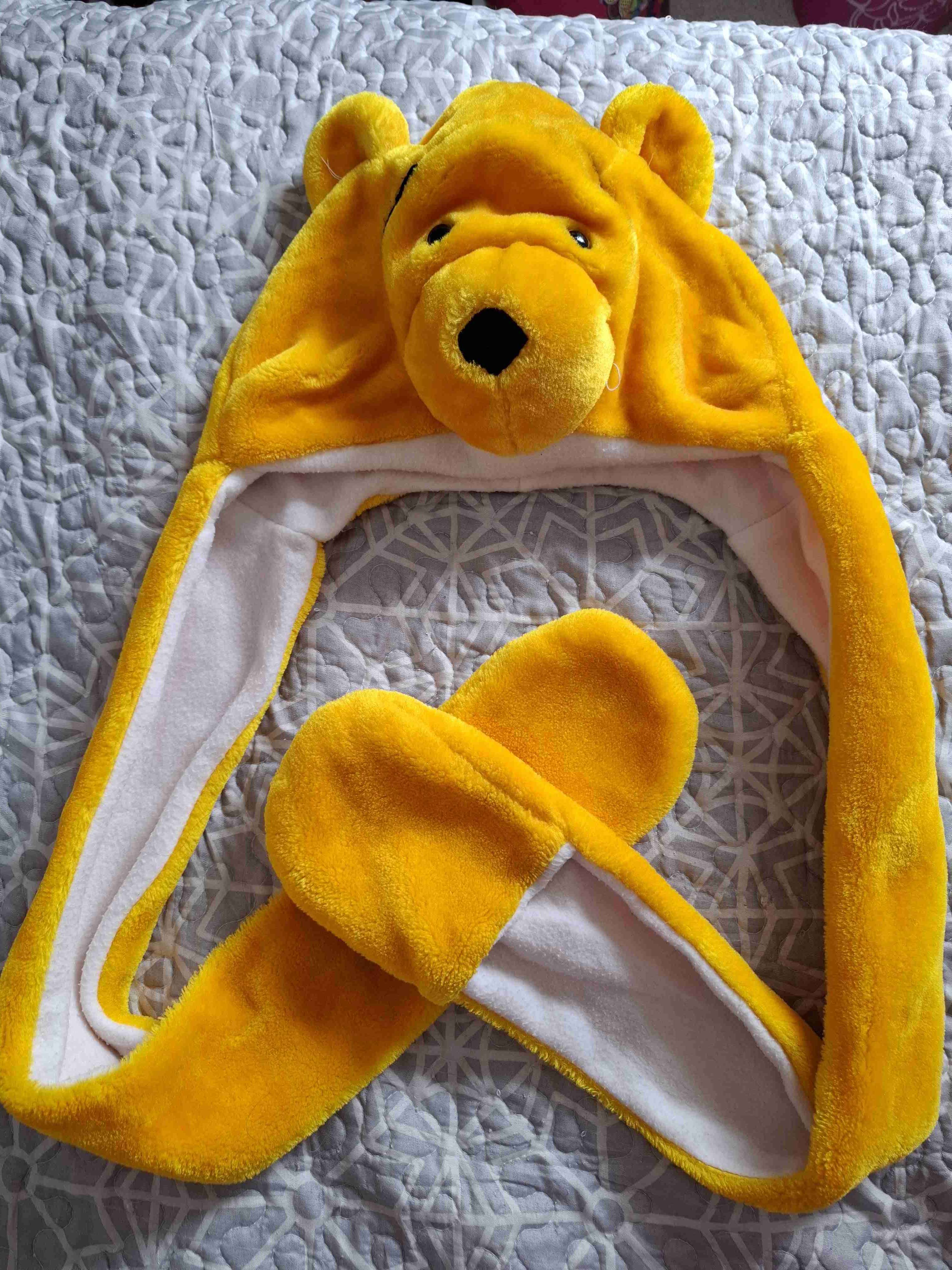 Gorro orejas con bufanda de conejo y oso - miniatura 2