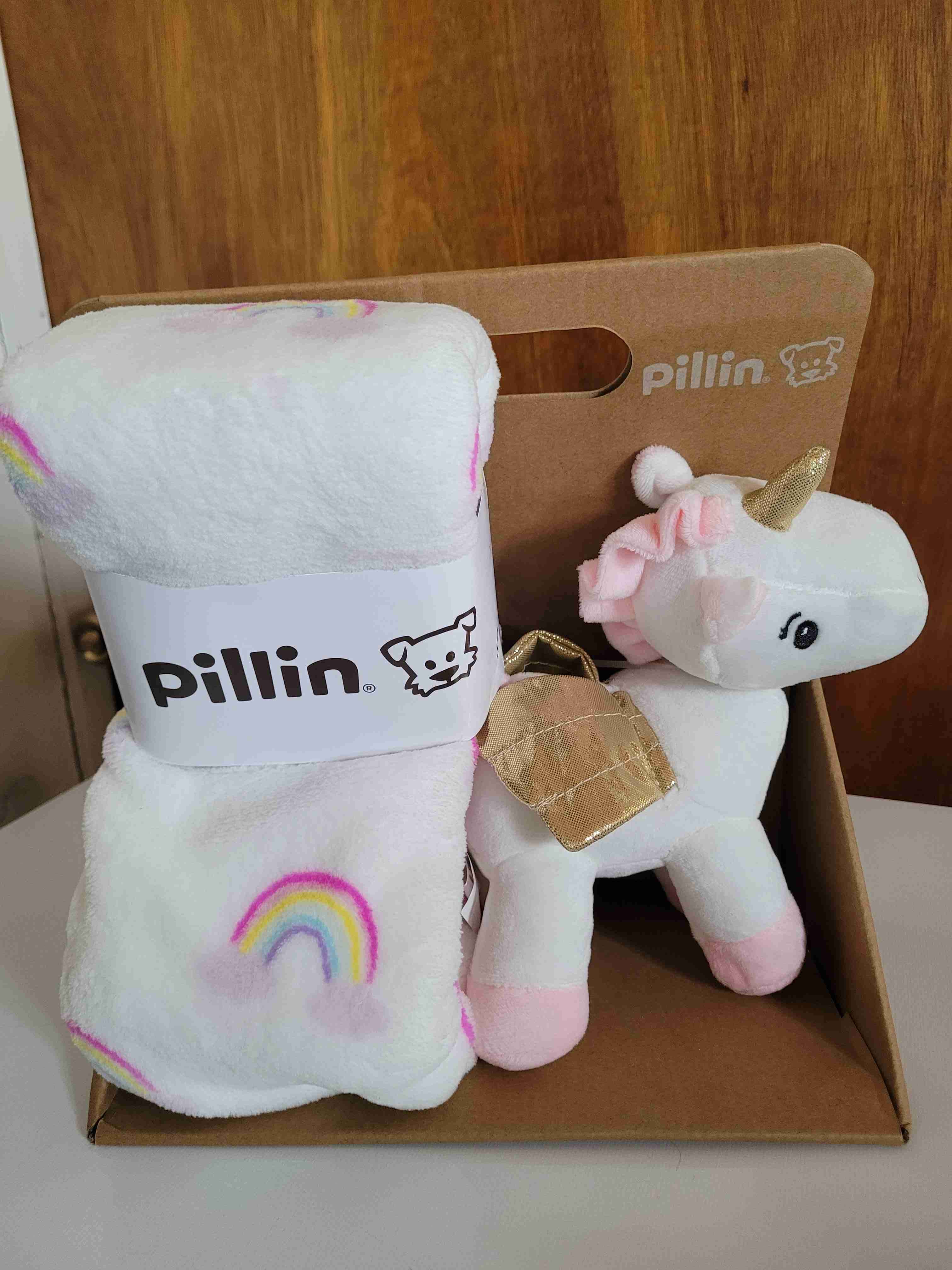 Set manta y peluche unicornio PILLIN