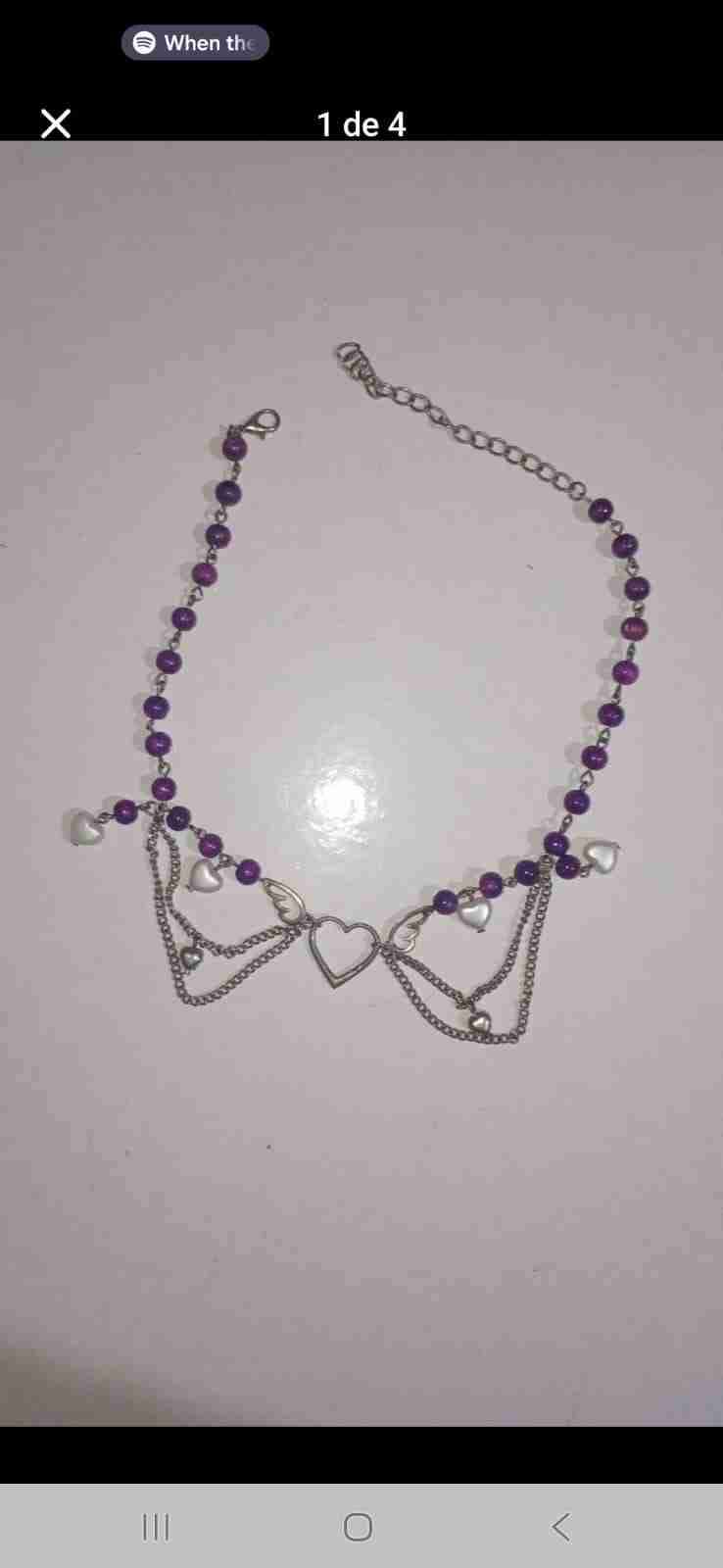 Choker gótico con corazones - miniatura 3