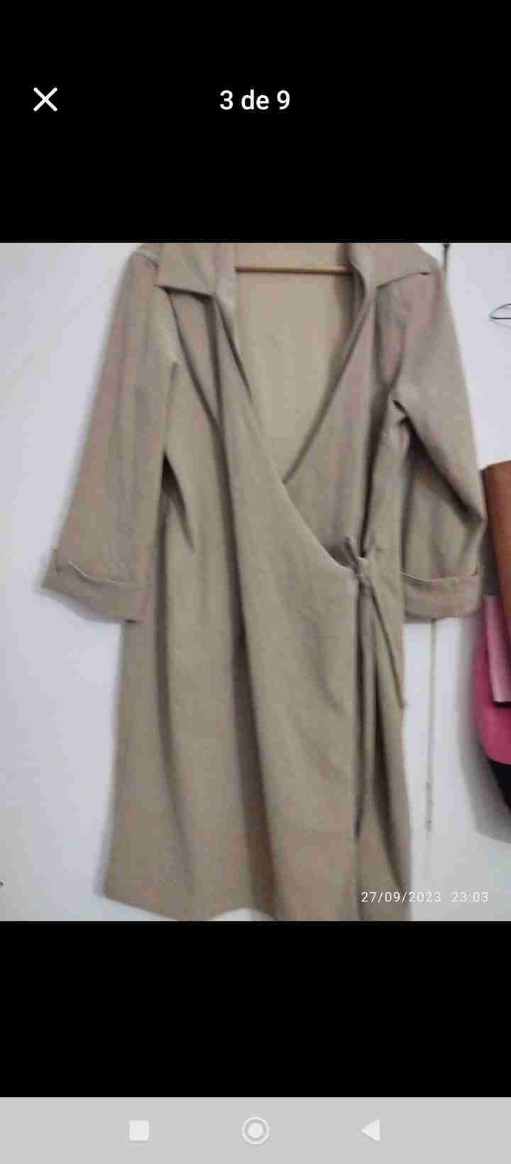 Abrigo largo beige - miniatura 2