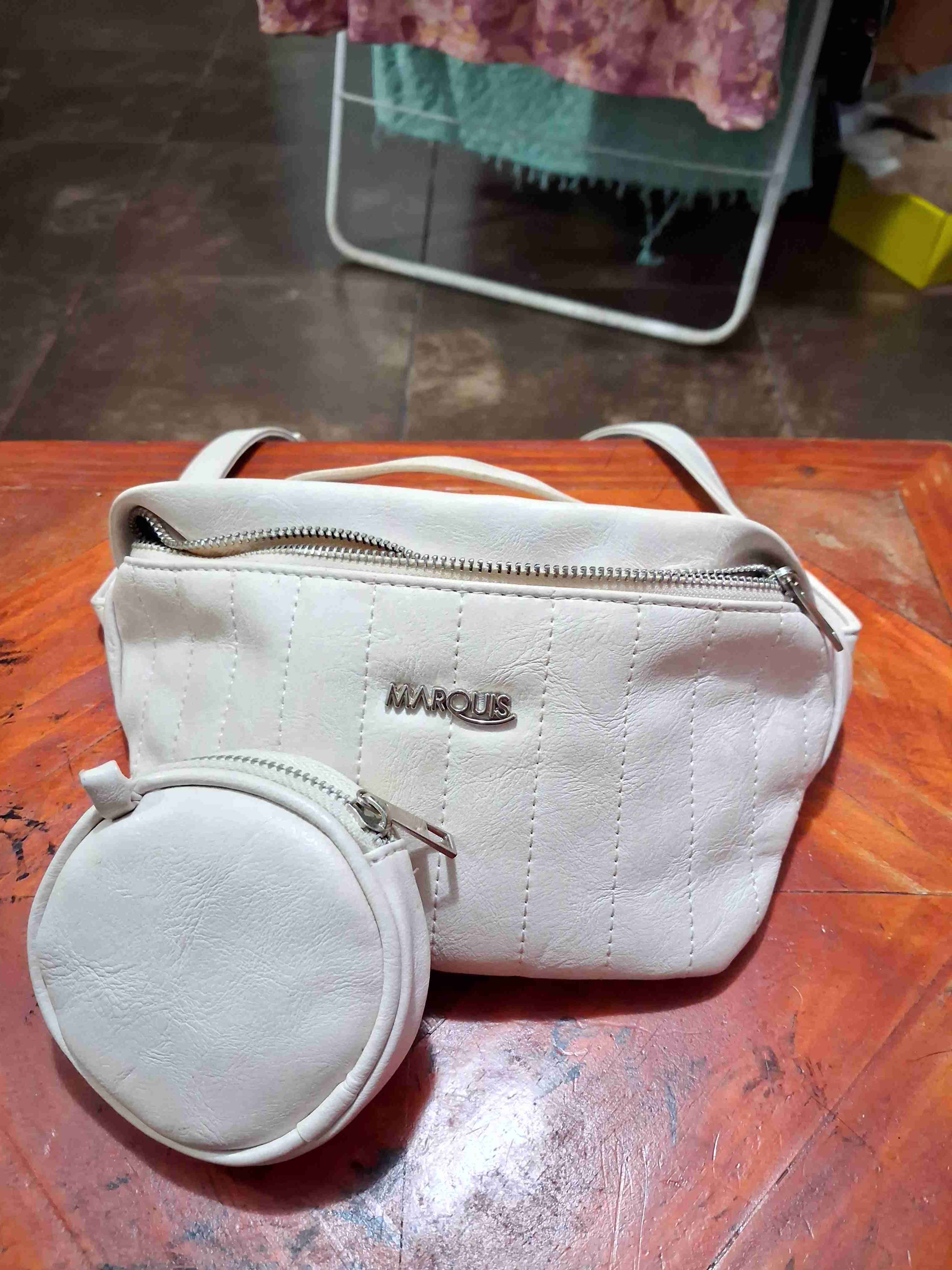 Riñonera blanca con monedero - miniatura 2