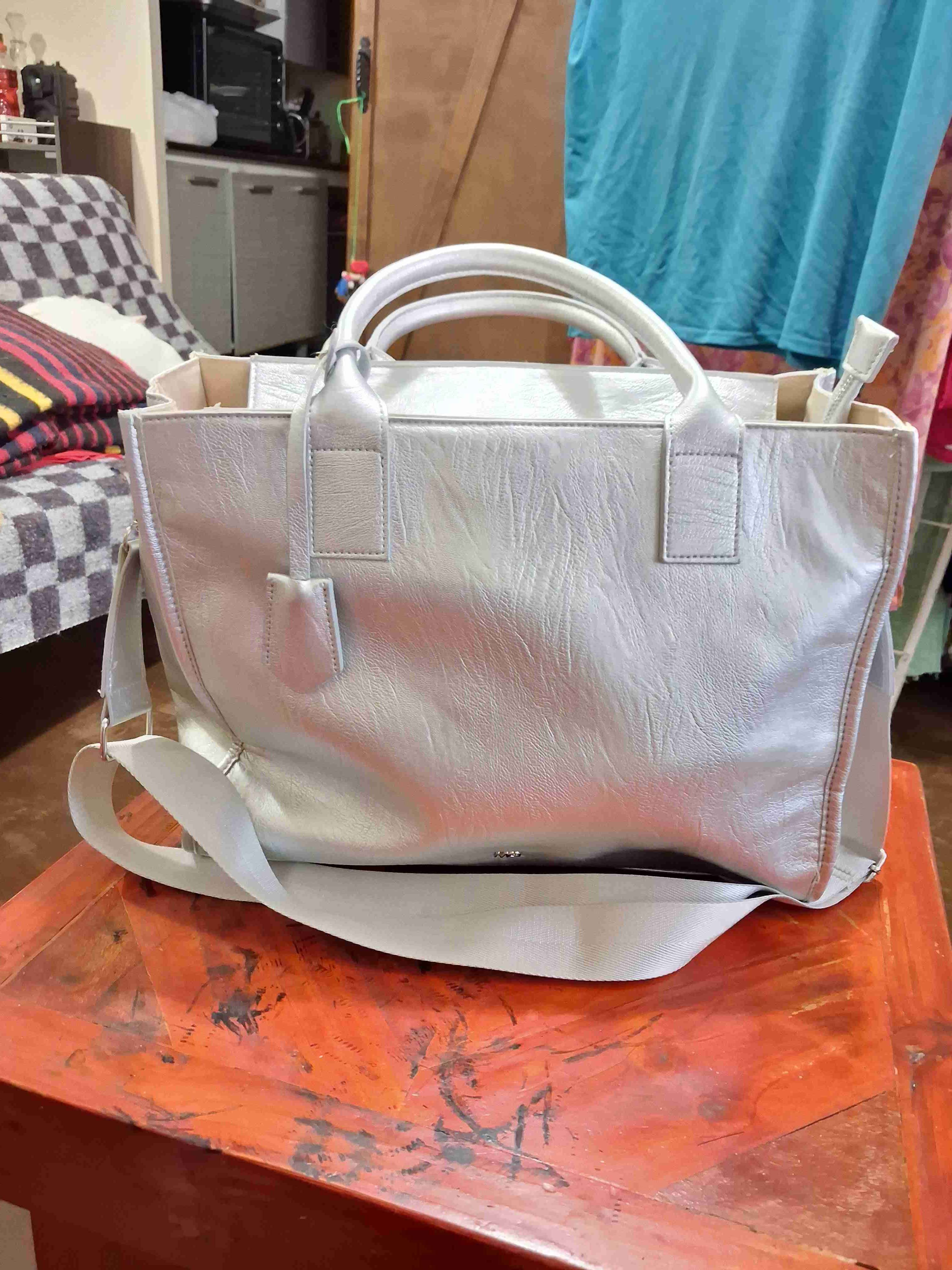 Cartera metálica plateada - miniatura 2