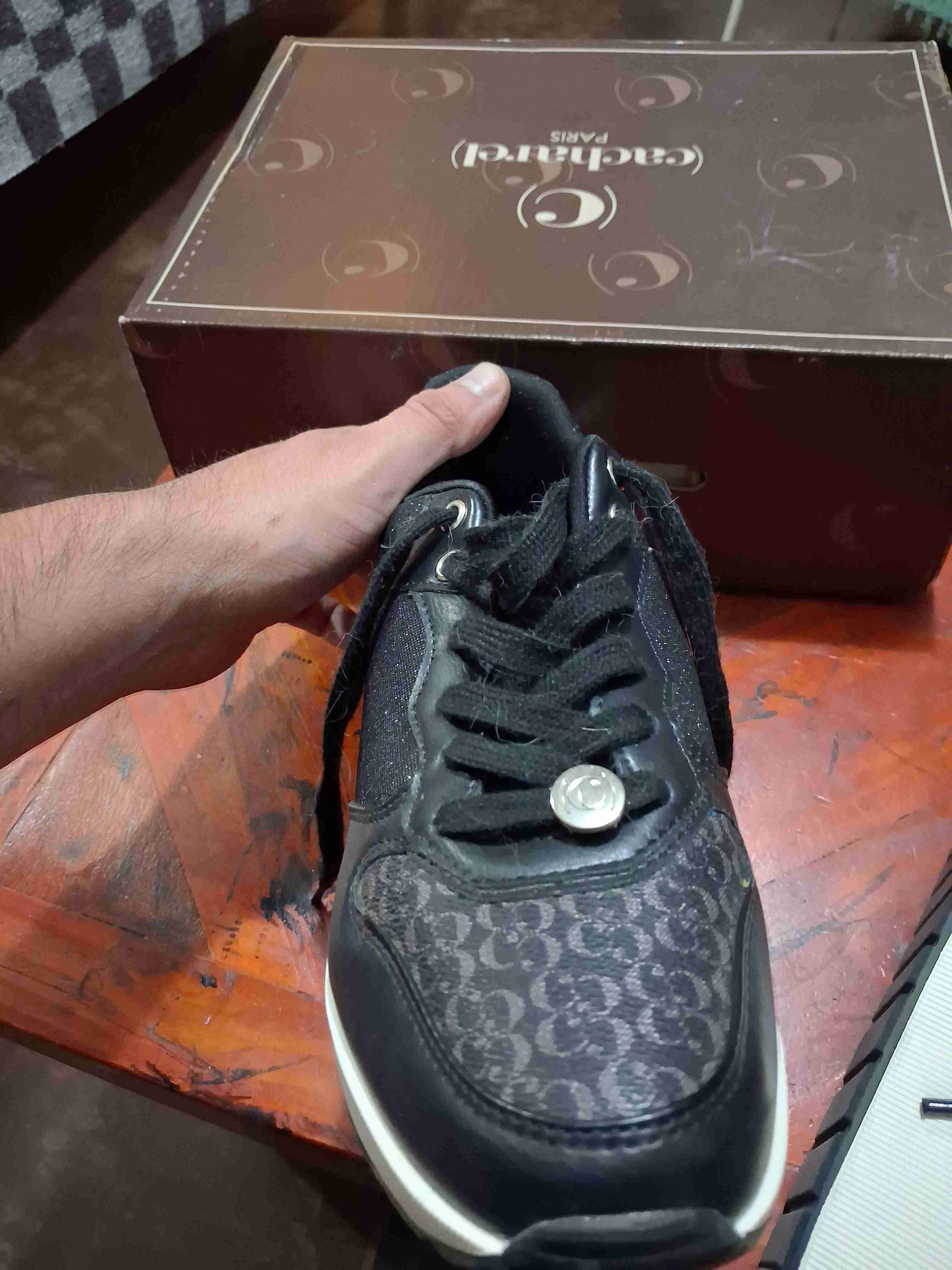 Zapatillas negras con brillo - miniatura 2