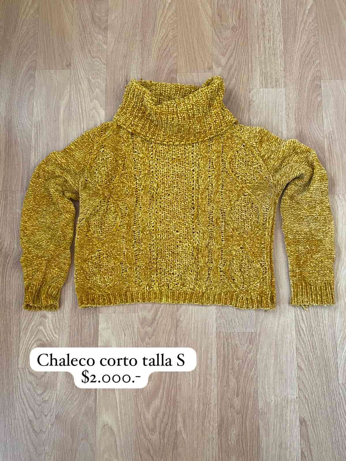 Chaleco corto mostaza