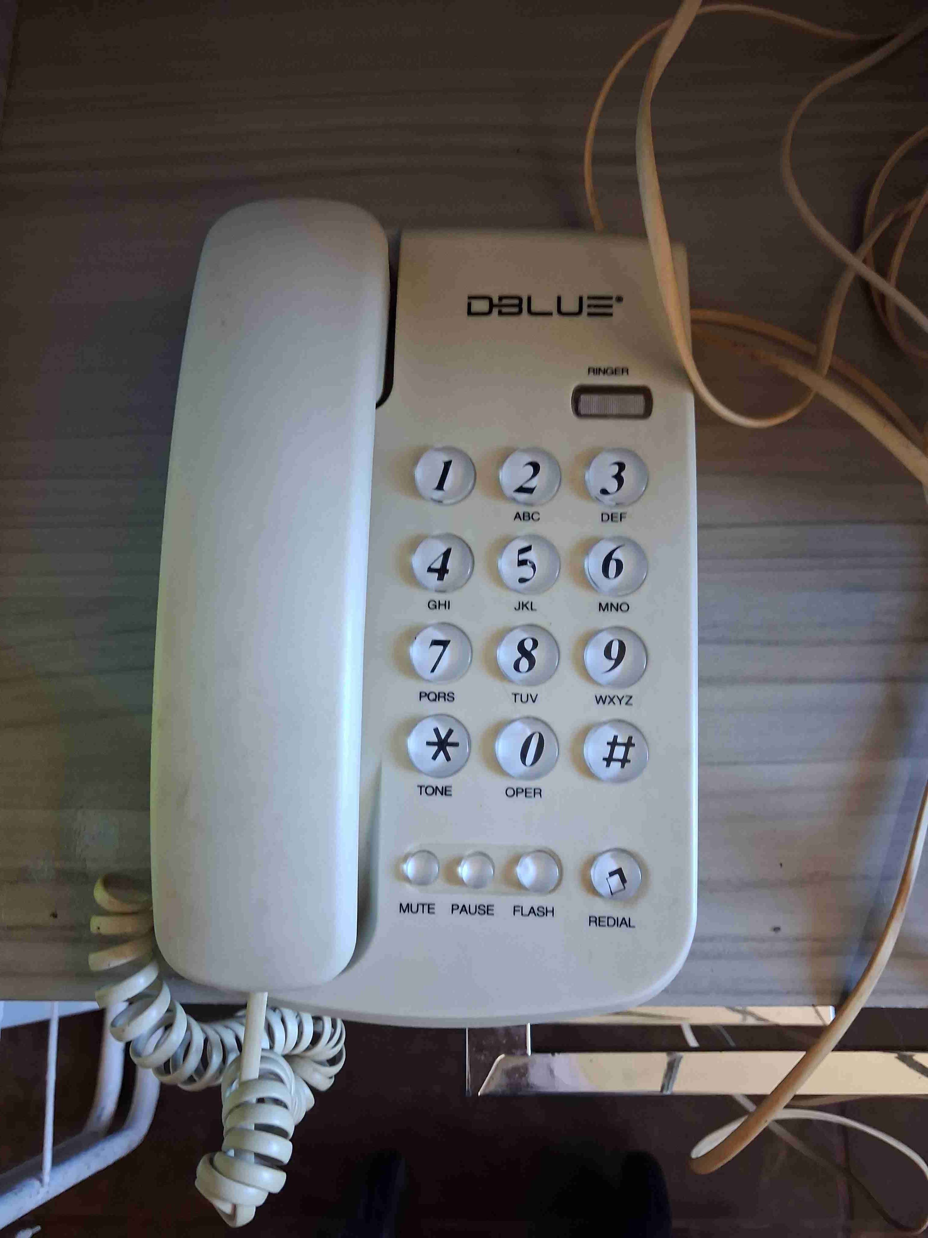 Teléfono fijo Dblue blanco