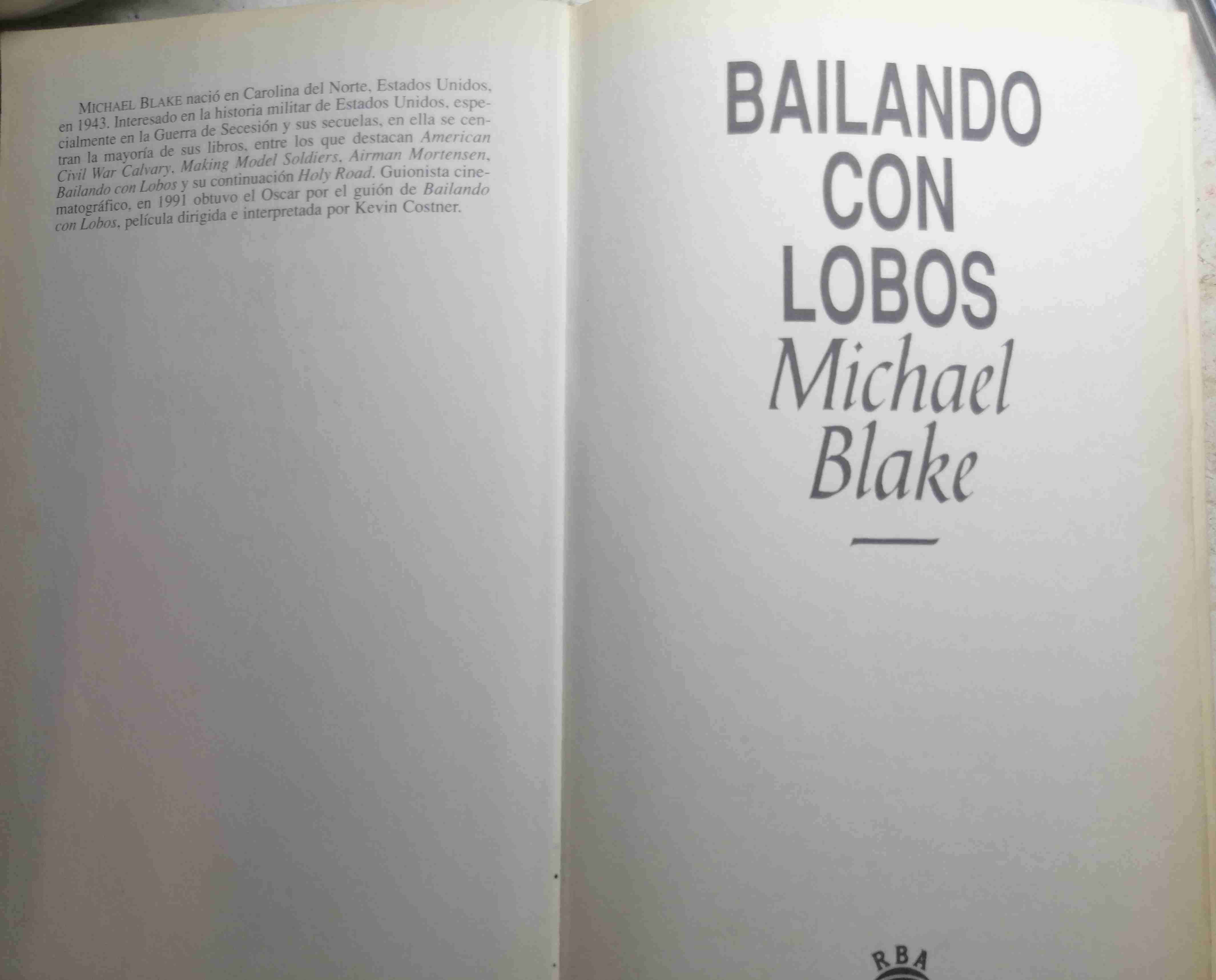 Libro original Bailando con Lobos - miniatura 3