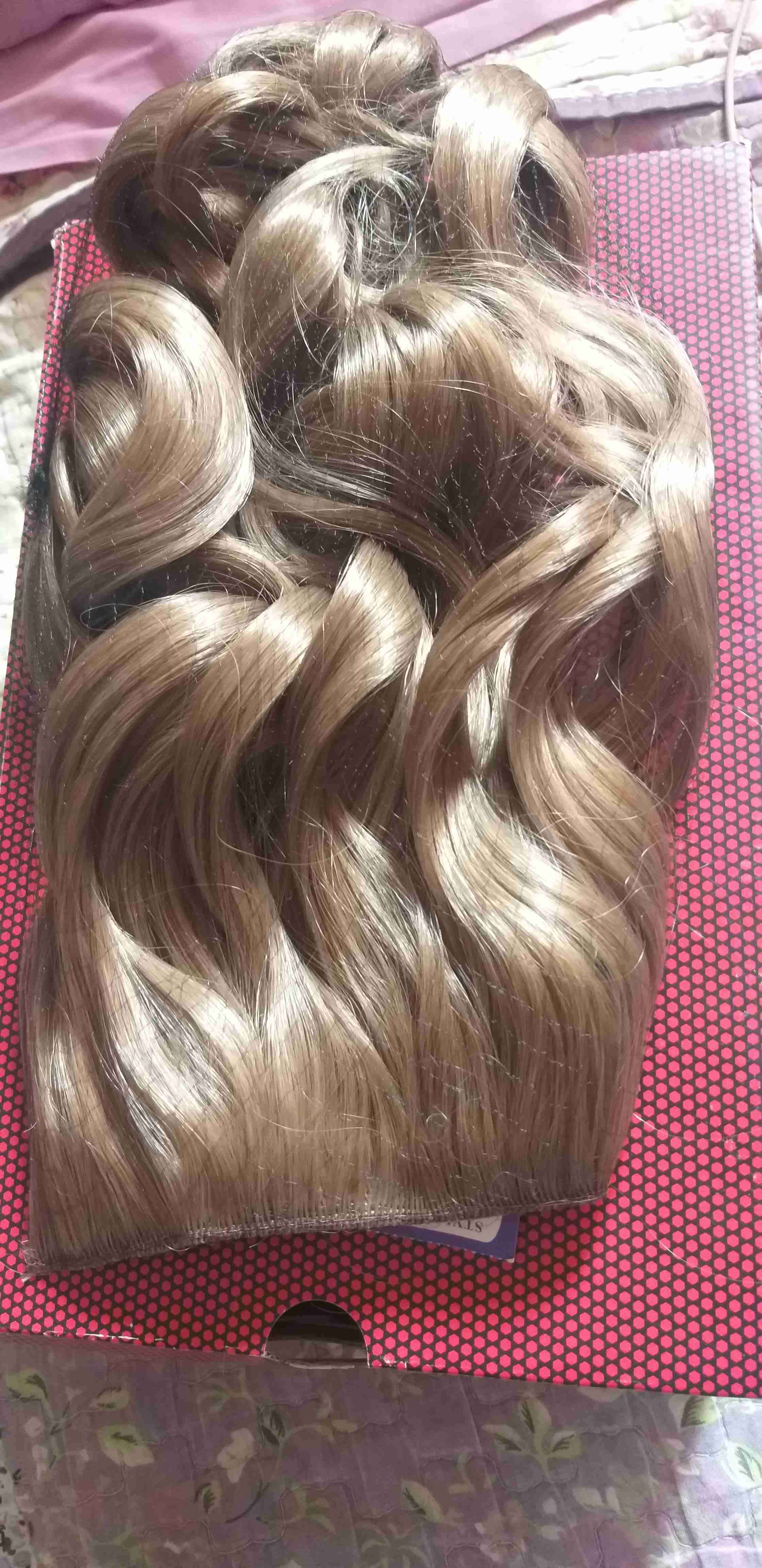 Extensiones de cabello rubio coftinas,colas monos