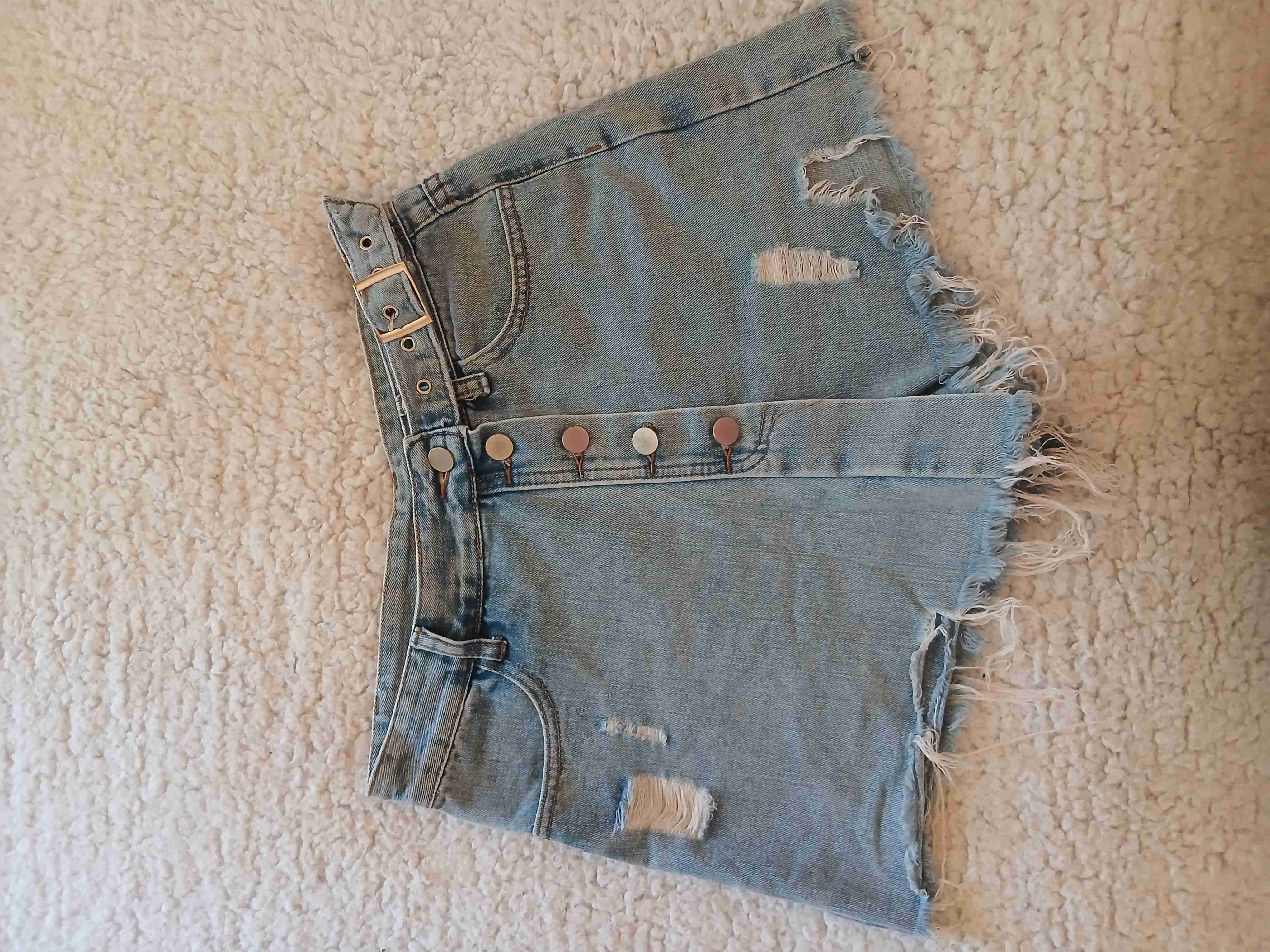 Falda short de mezclilla