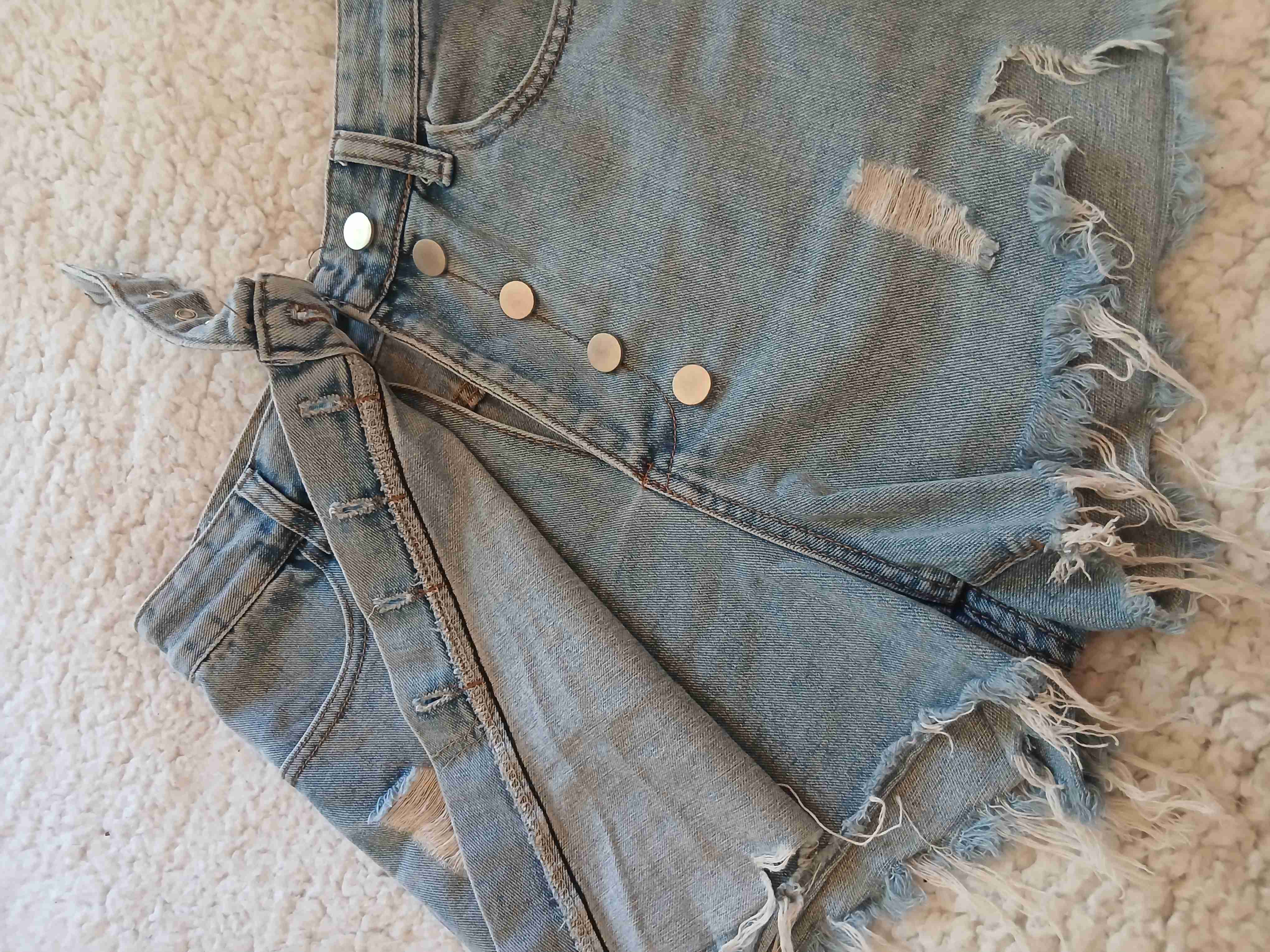 Falda short de mezclilla - miniatura 3