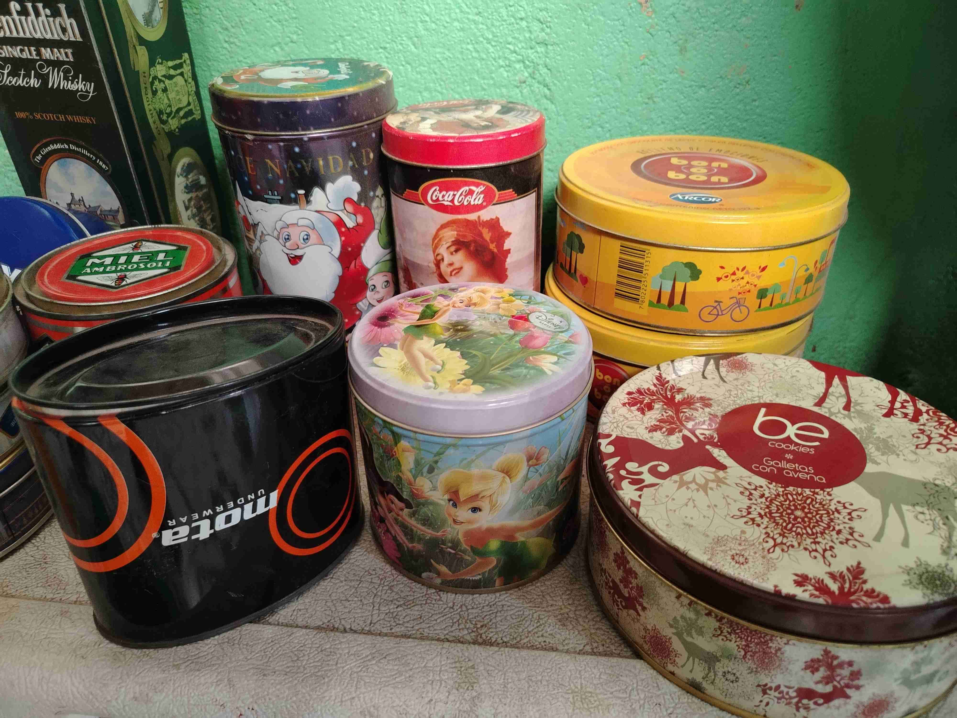 Latas metálicas retro vintage - miniatura 2