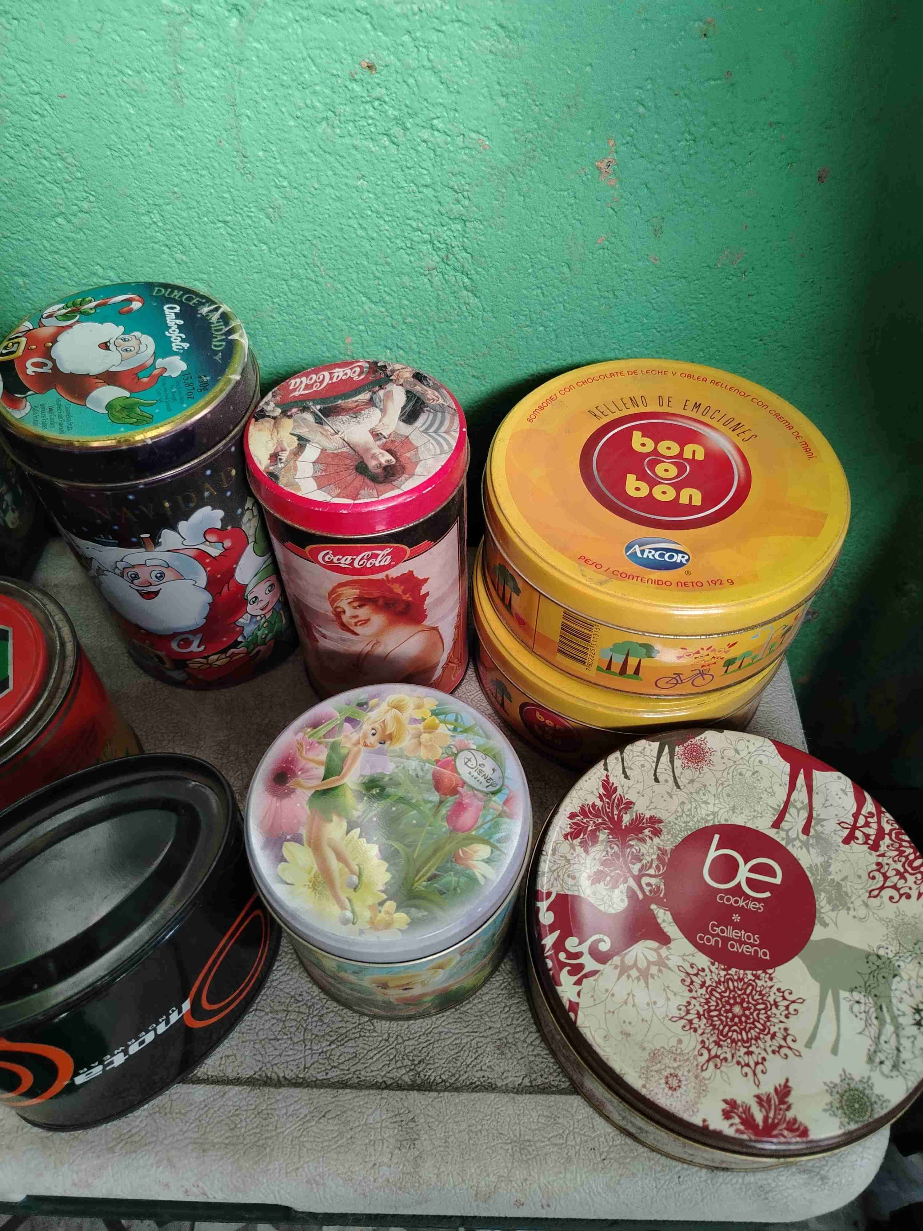 Latas metálicas retro vintage - miniatura 3