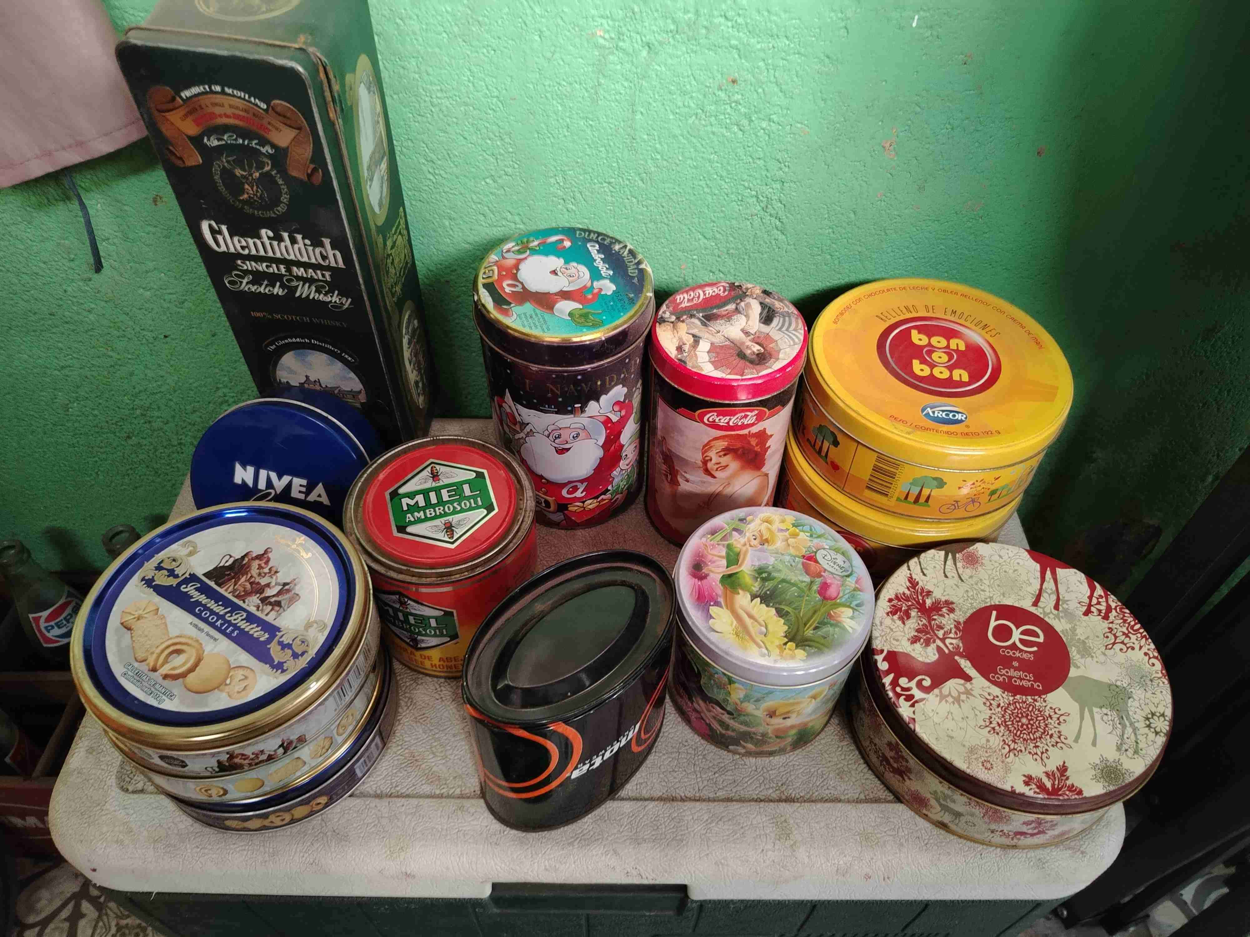 Latas metálicas retro vintage - miniatura 4