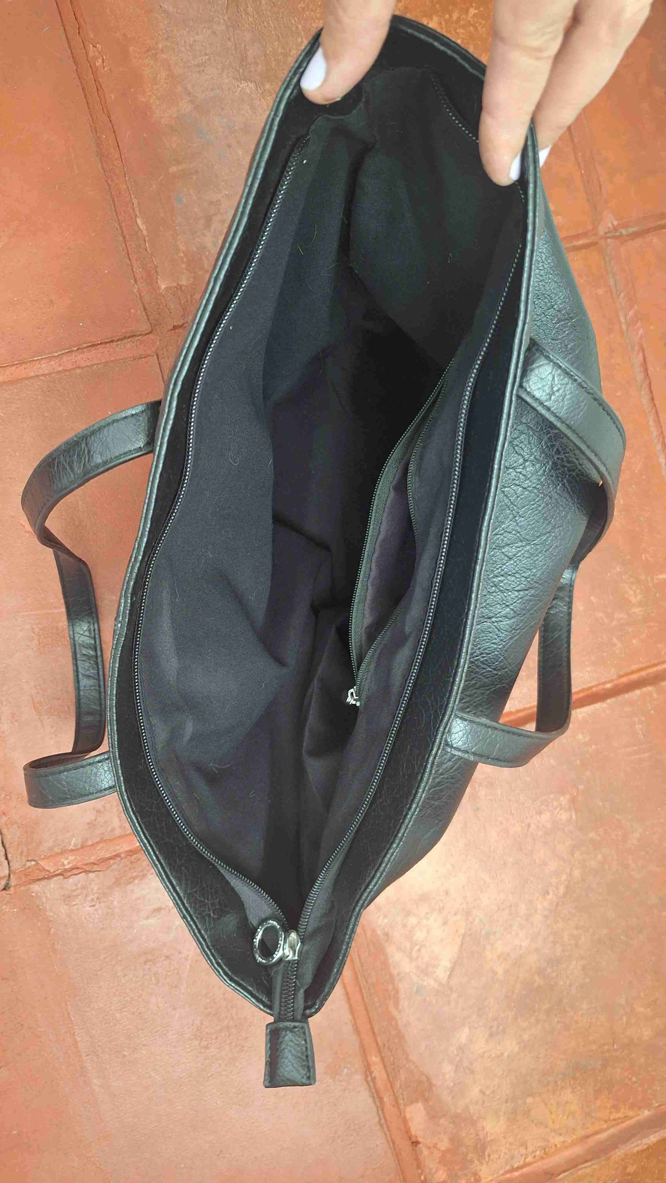 Cartera tote negra Lounge CASI NUEVA - miniatura 4