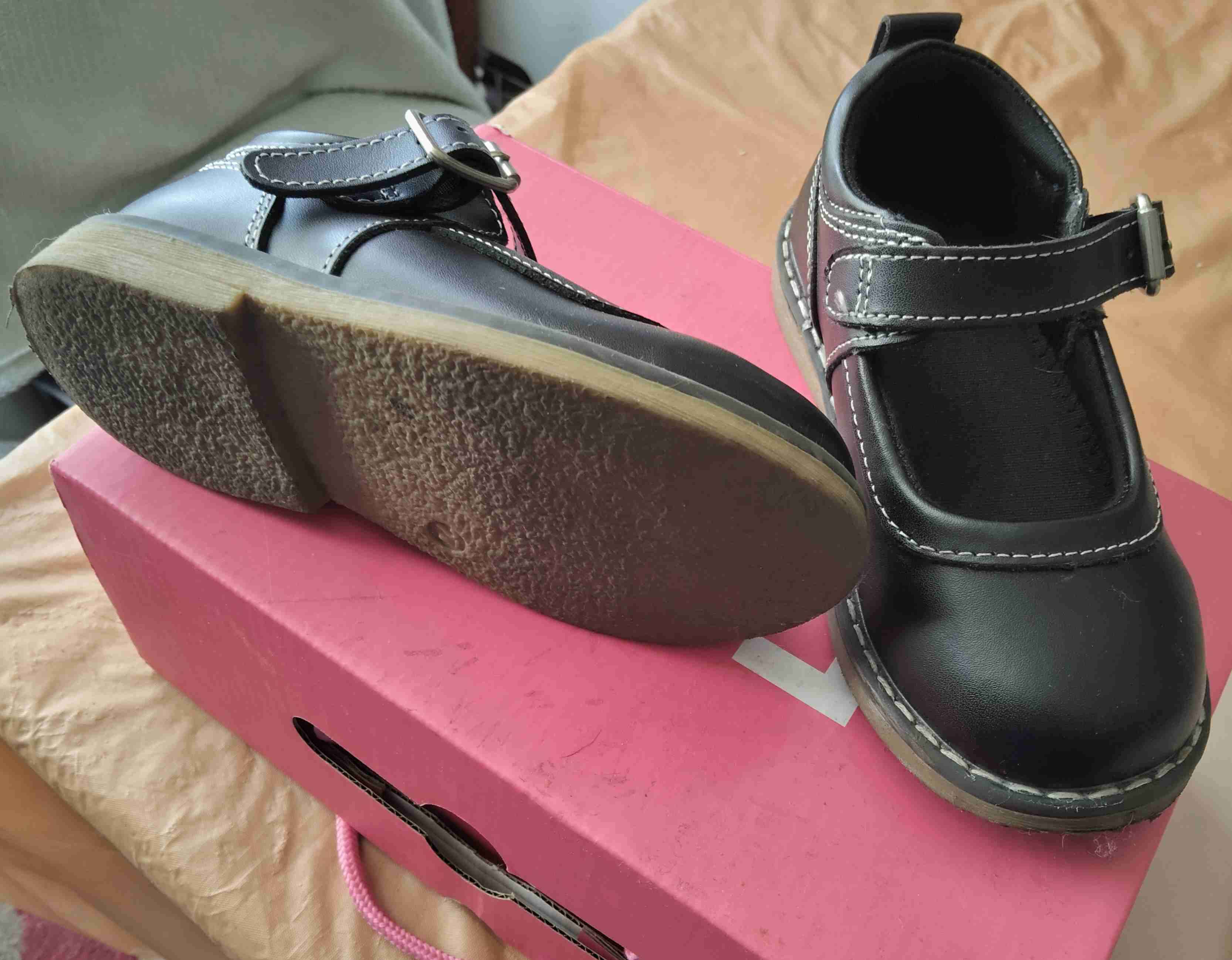 Zapatos escolares negros talla 27 - miniatura 2