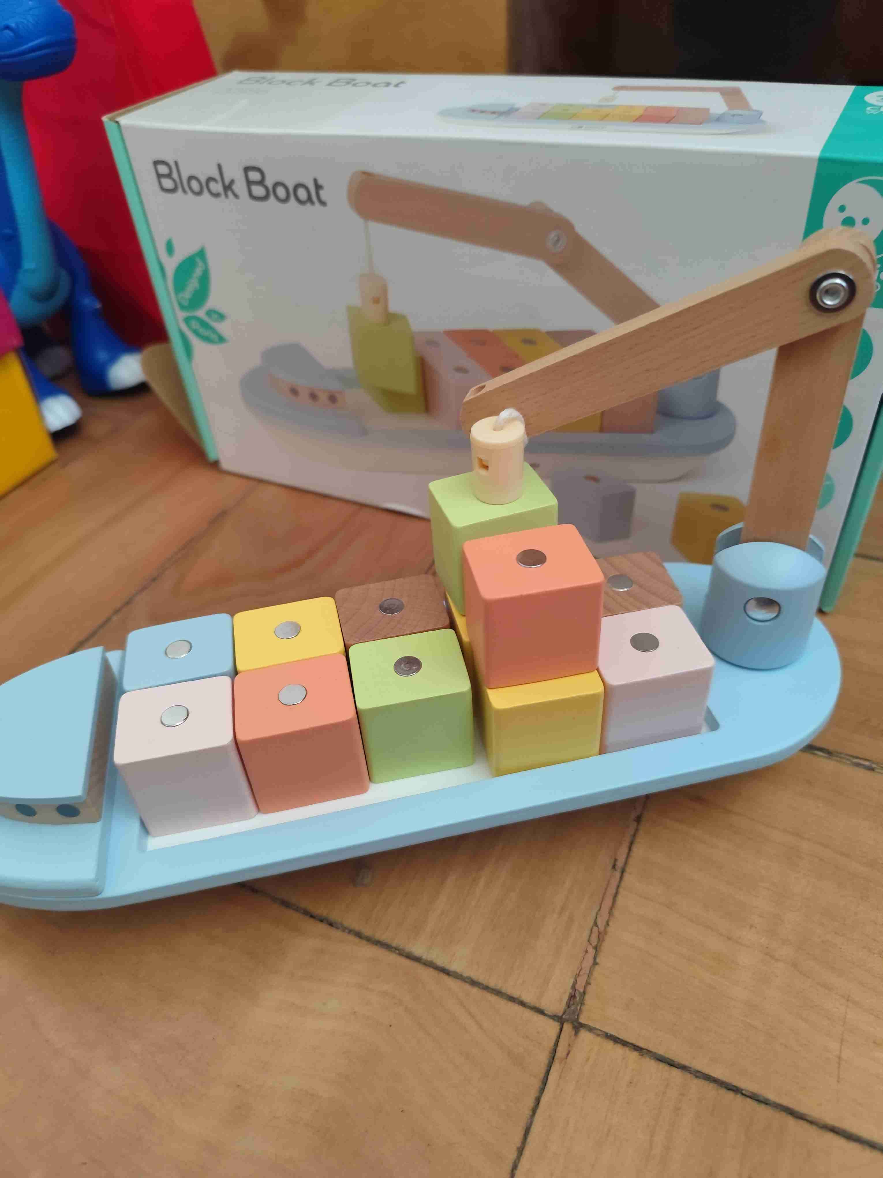 Barco de bloques de madera - miniatura 2