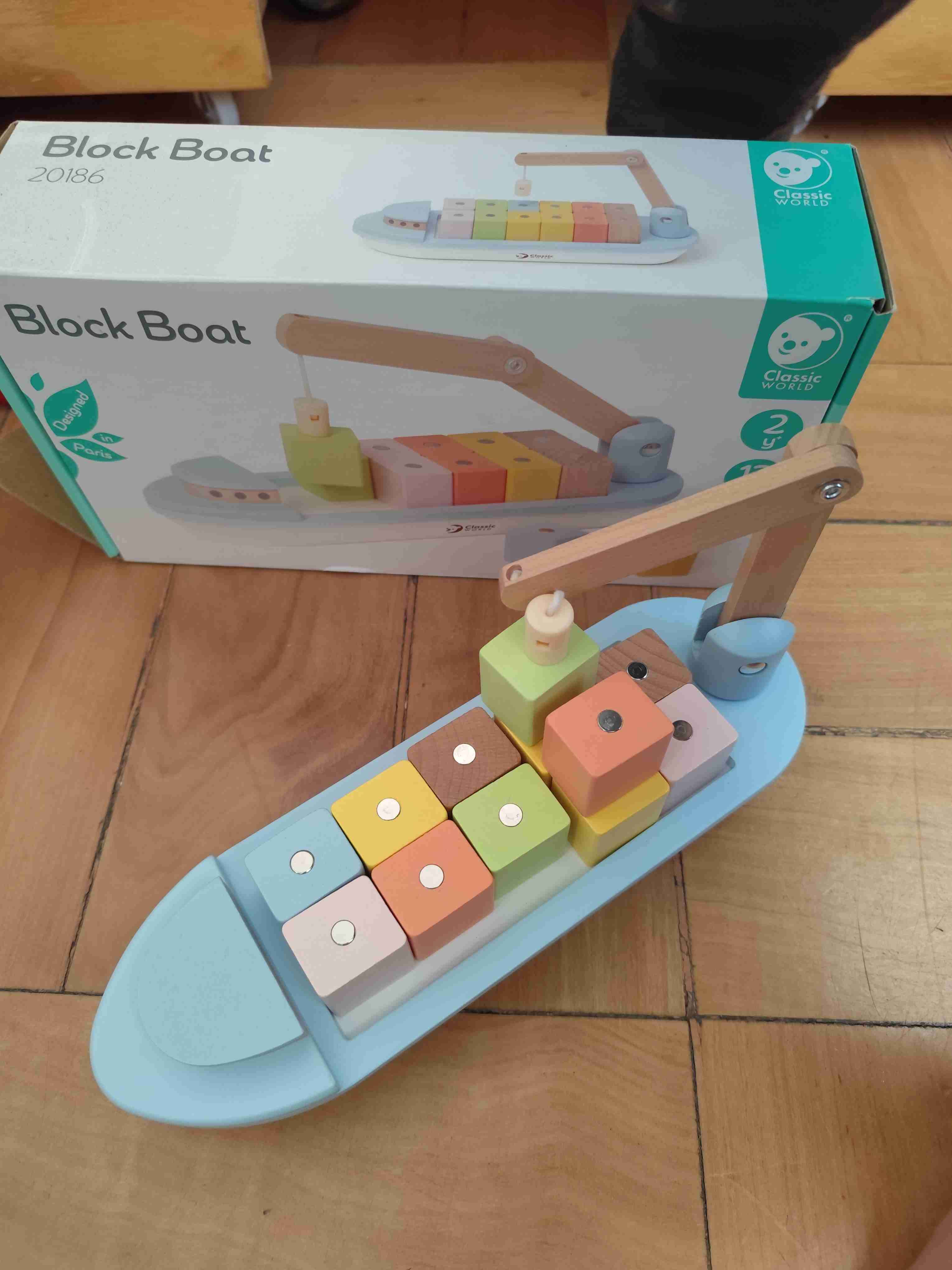 Barco de bloques de madera - miniatura 3