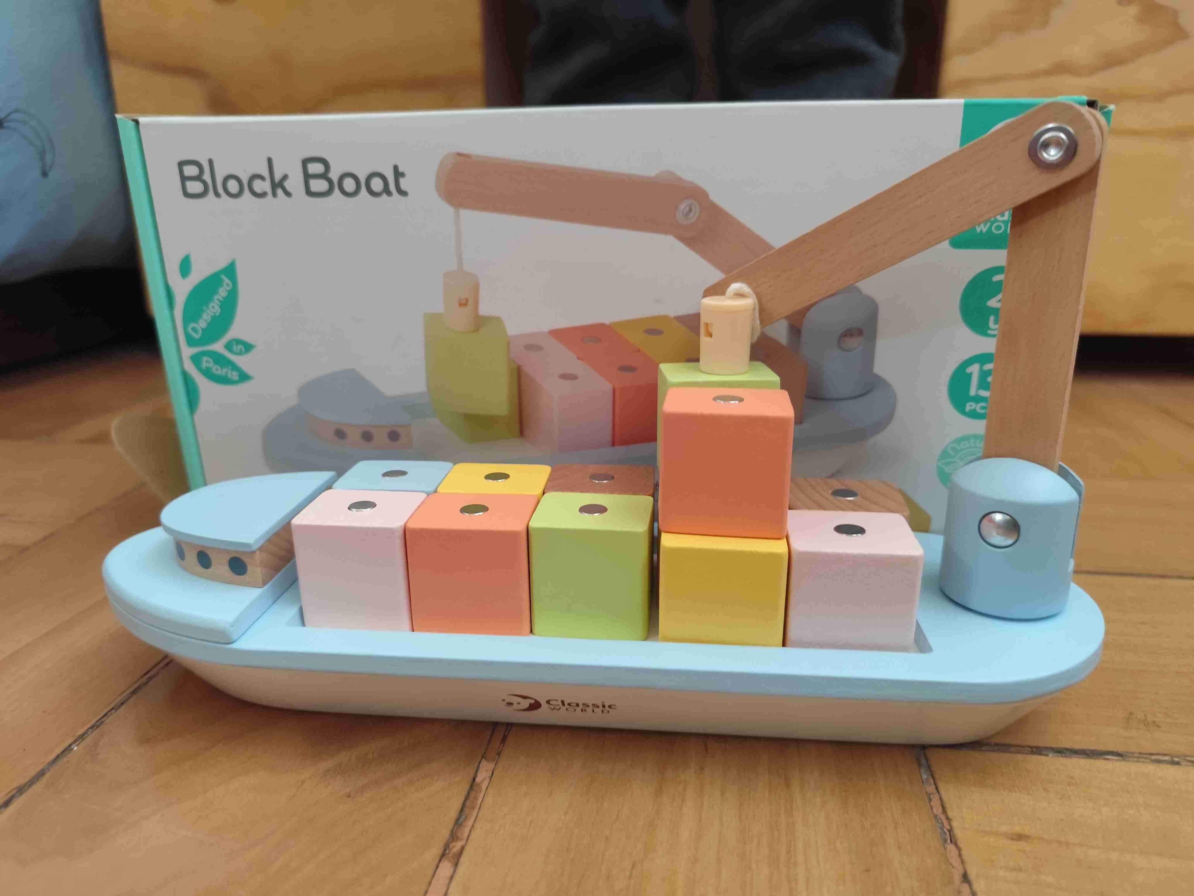 Barco de bloques de madera - miniatura 4