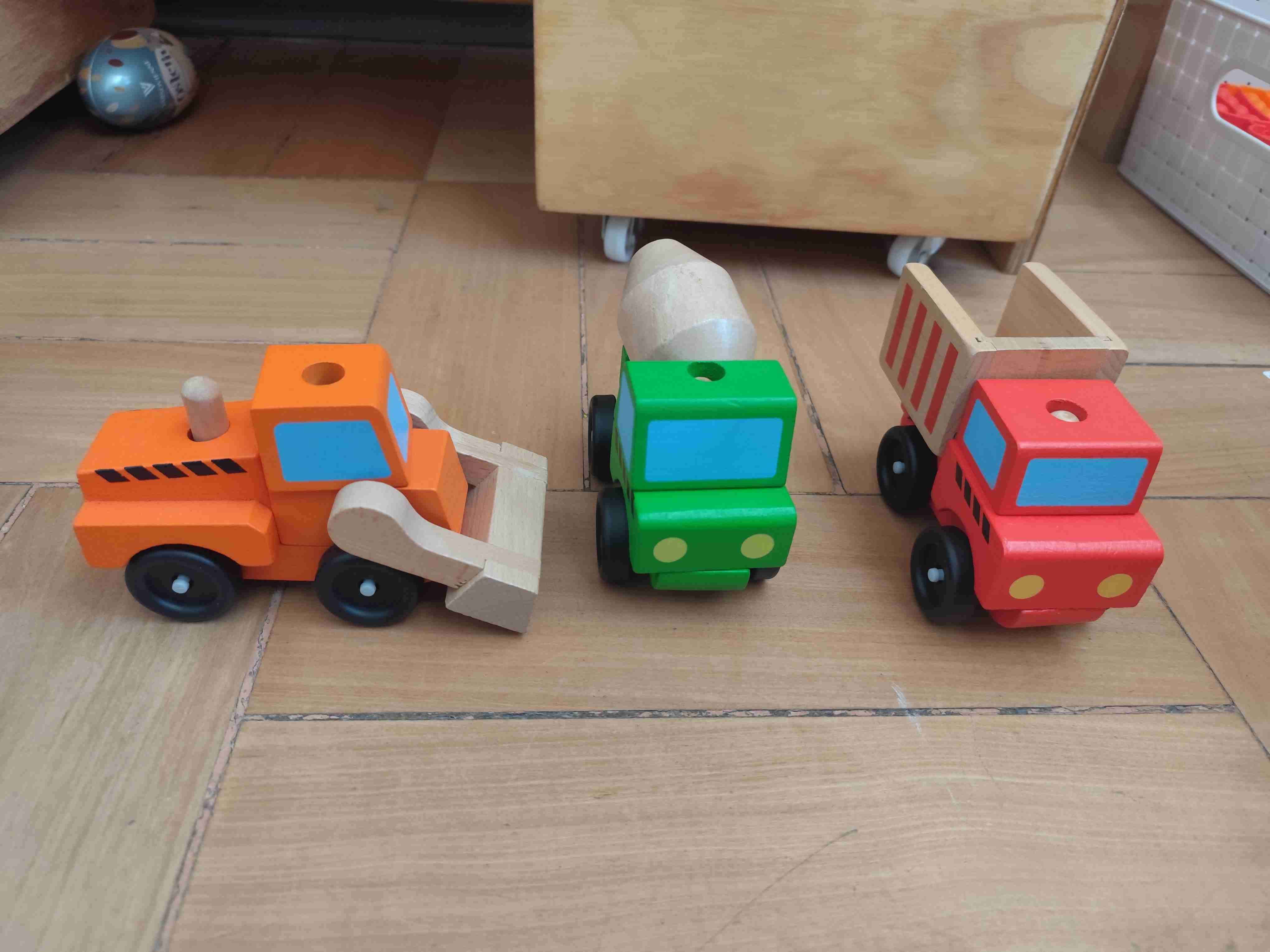 Set de vehículos de madera - miniatura 2