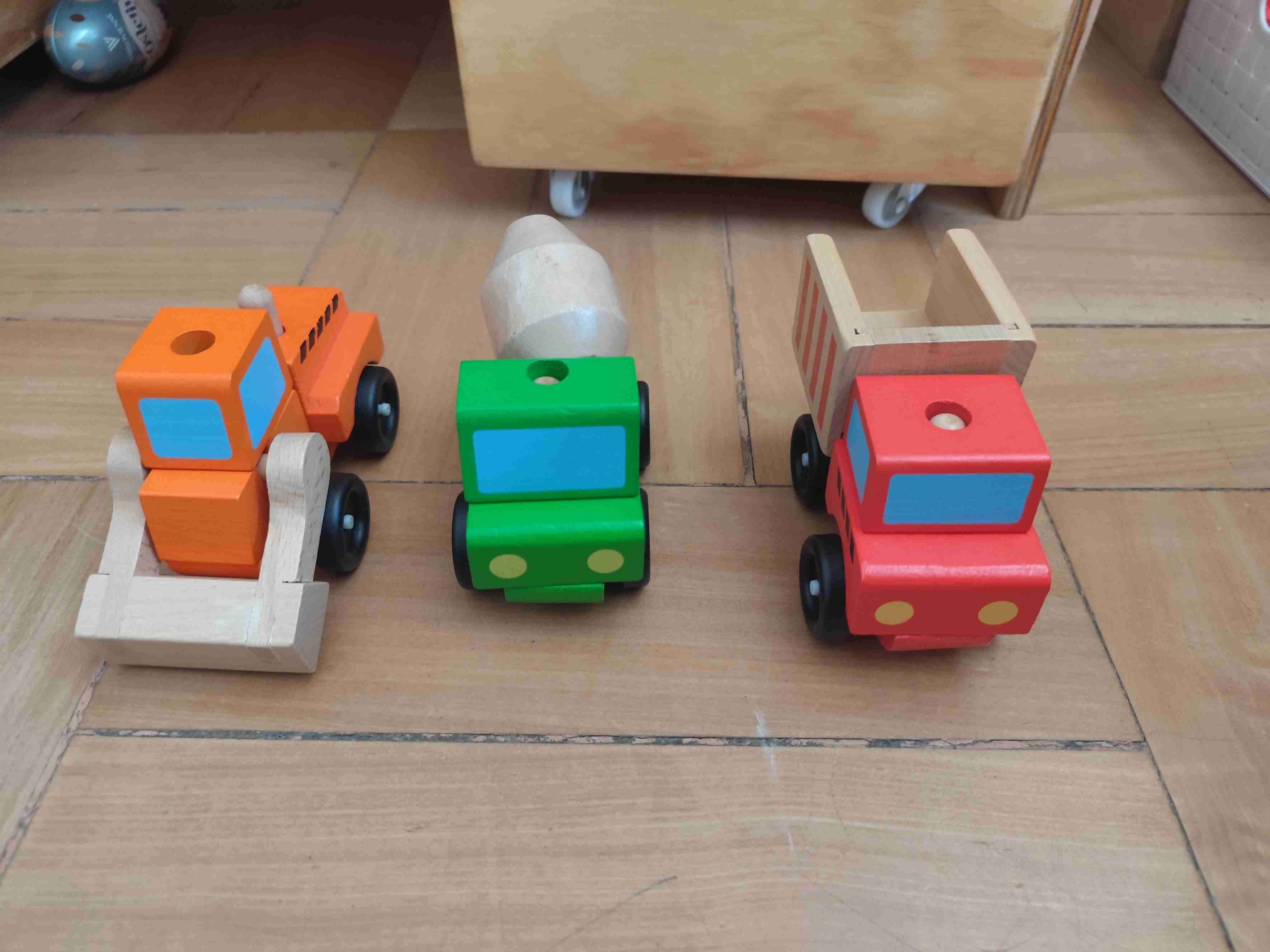 Set de vehículos de madera - miniatura 3