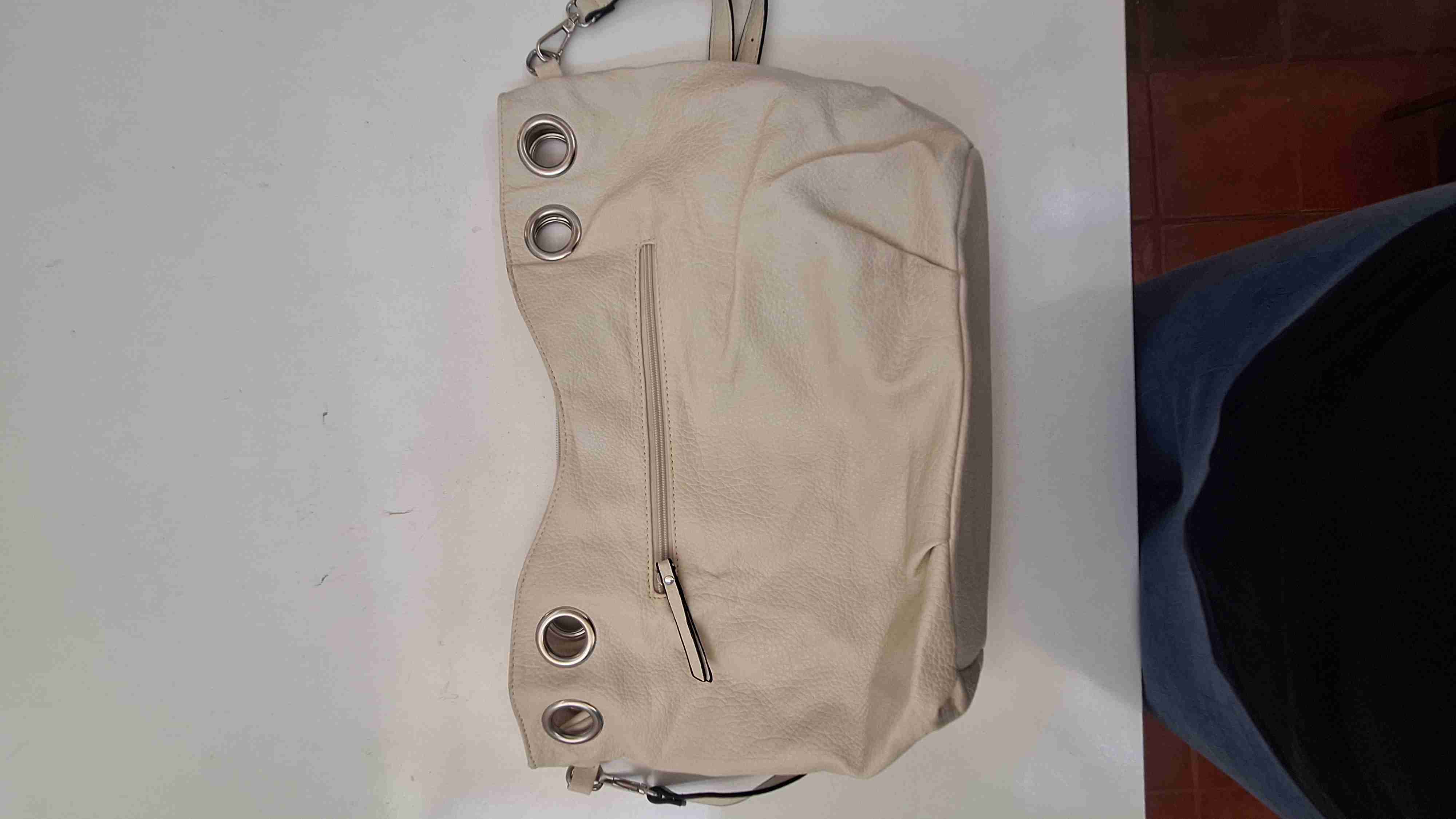 Cartera tricolor con aros metálicos Amphora - miniatura 3