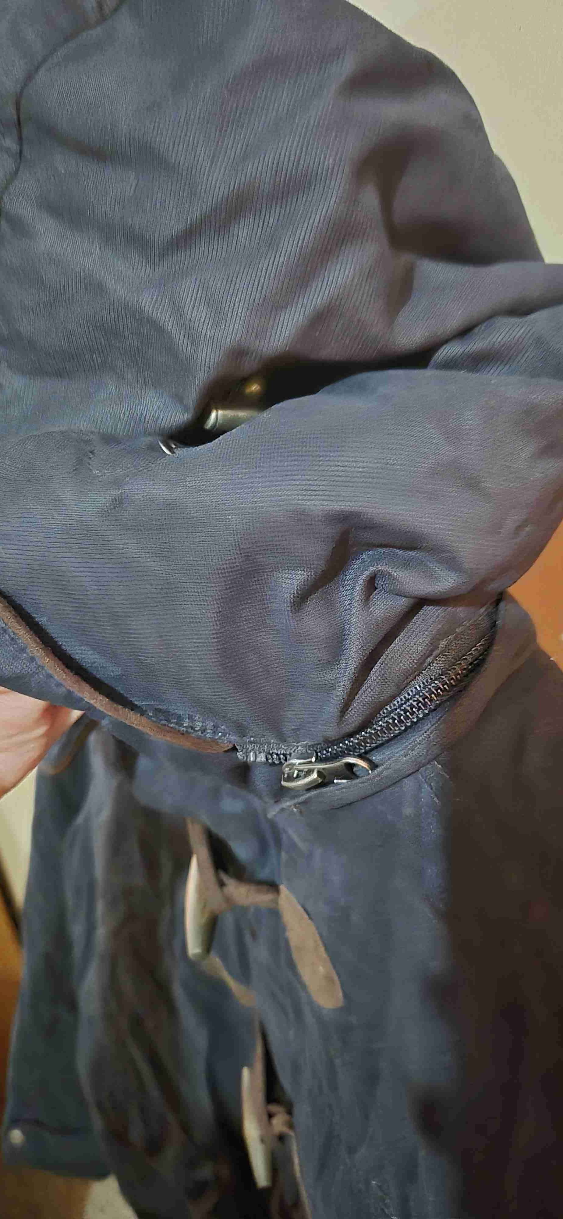 Abrigo azul con capucha - miniatura 5