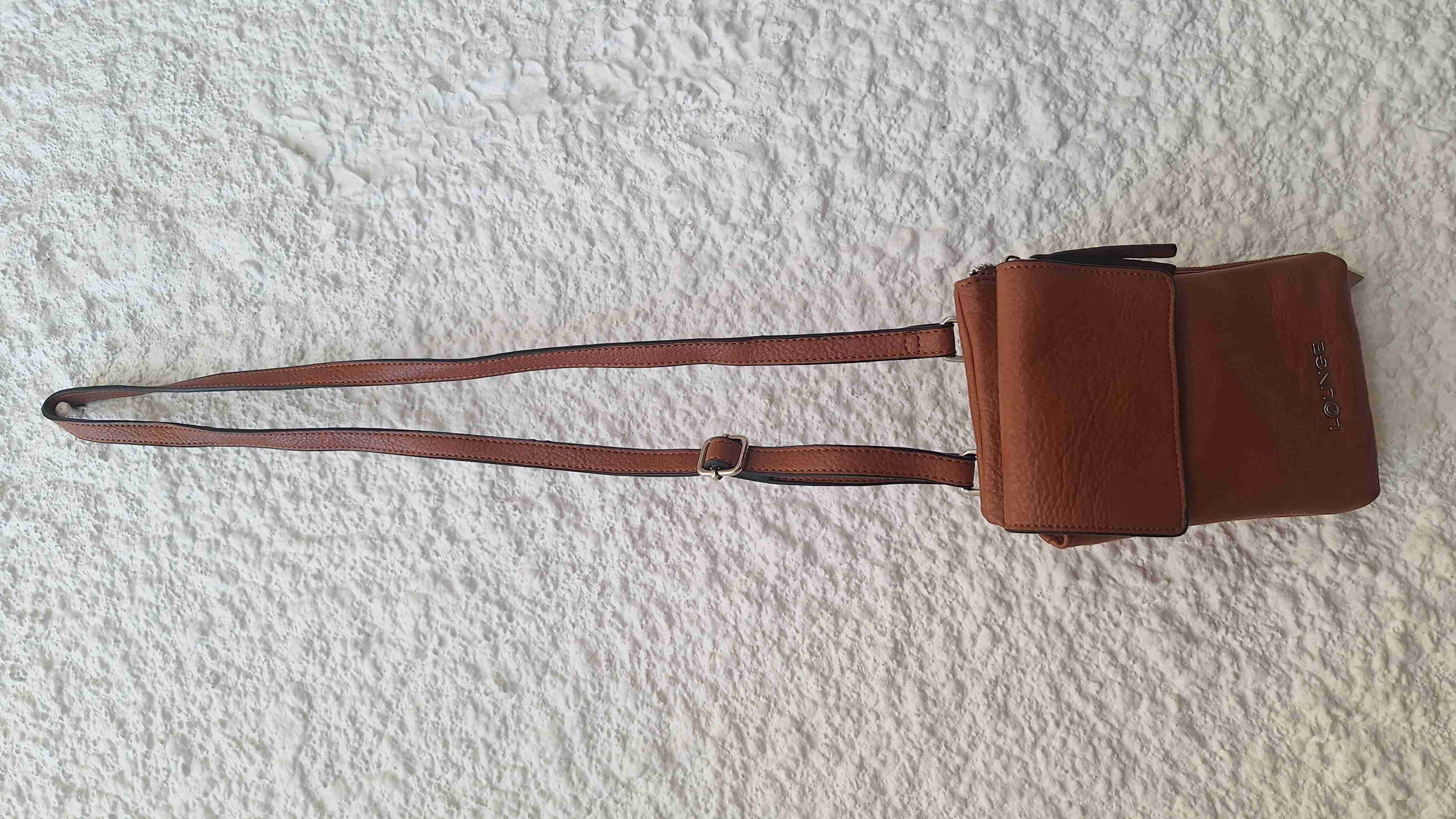 Bolso cruzado de cuero ecológico Lounge