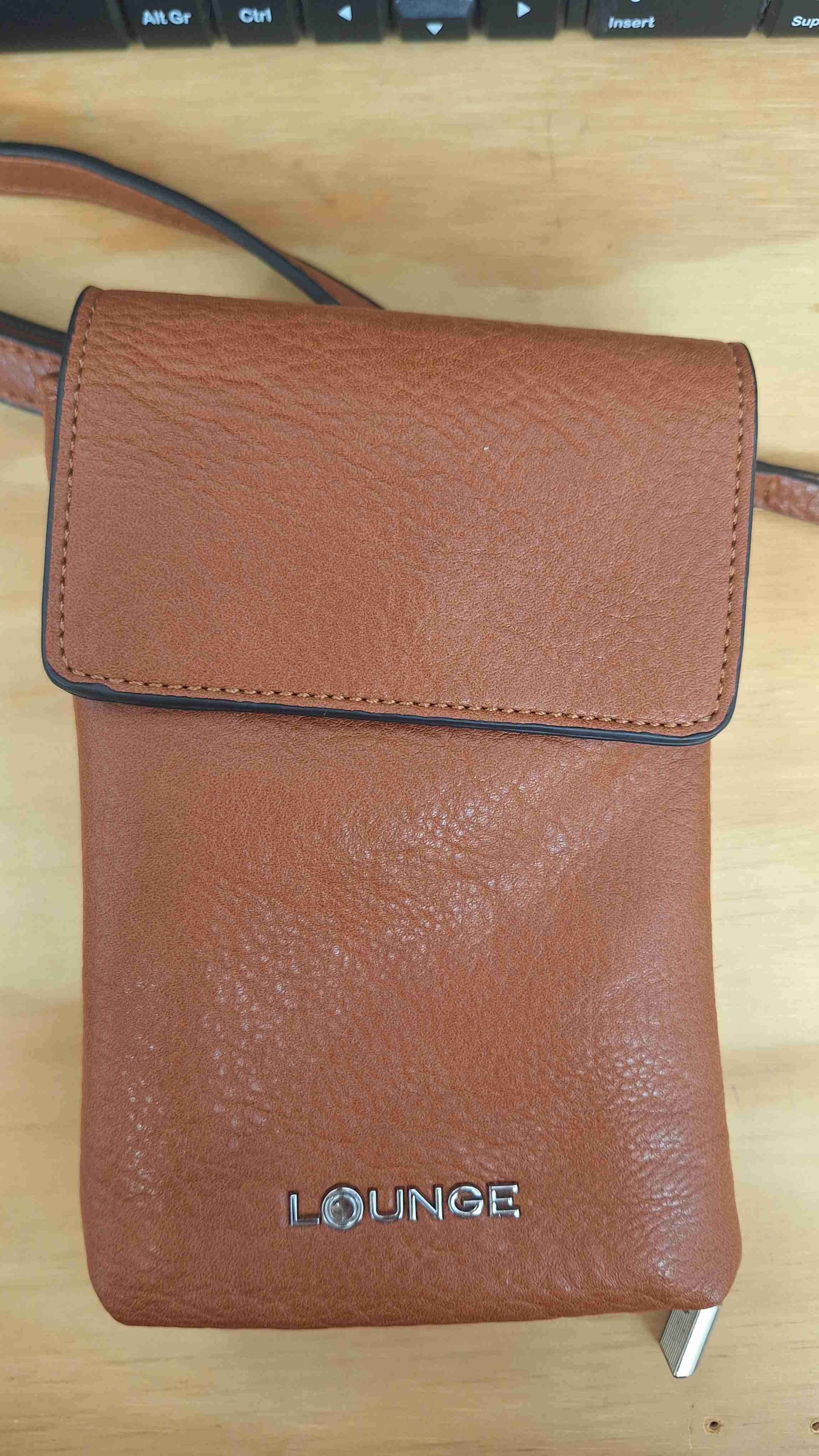 Bolso cruzado de cuero ecológico Lounge - miniatura 3