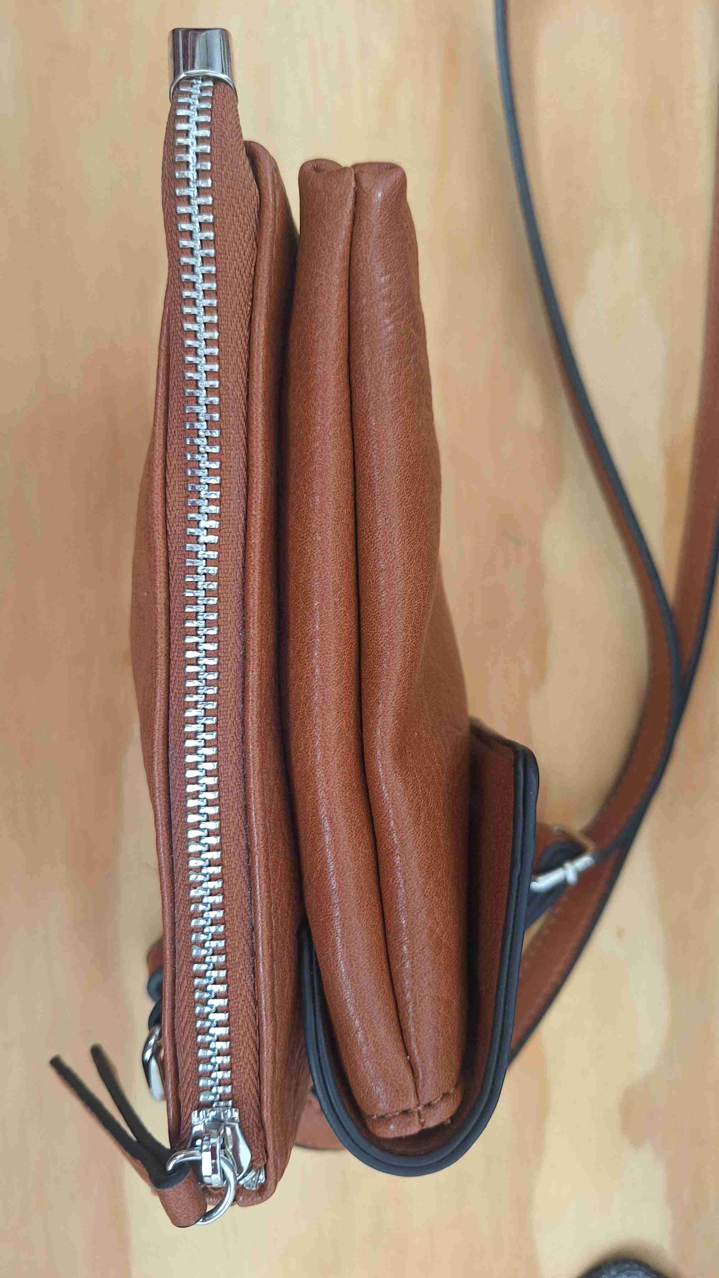 Bolso cruzado de cuero ecológico Lounge - miniatura 4