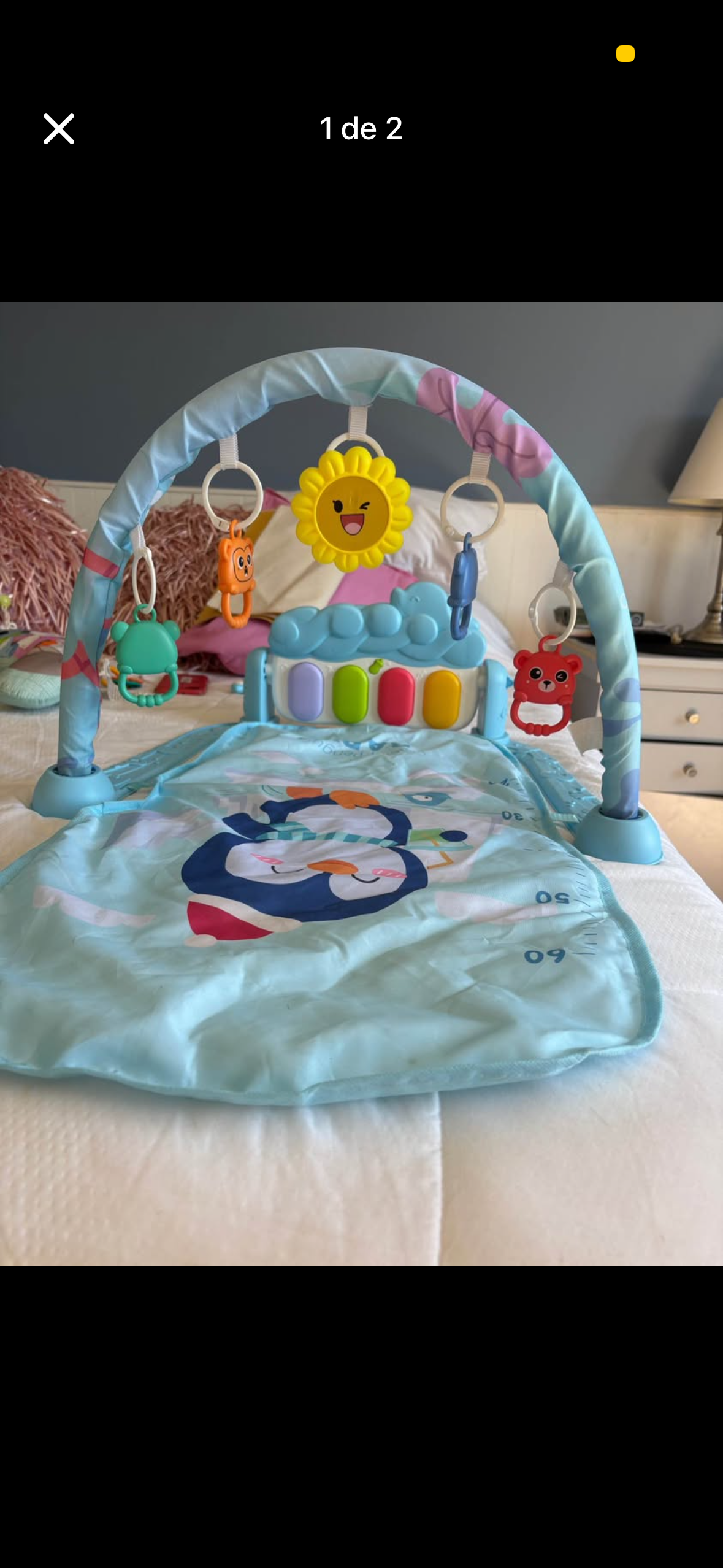 Gimnasio para bebé con piano