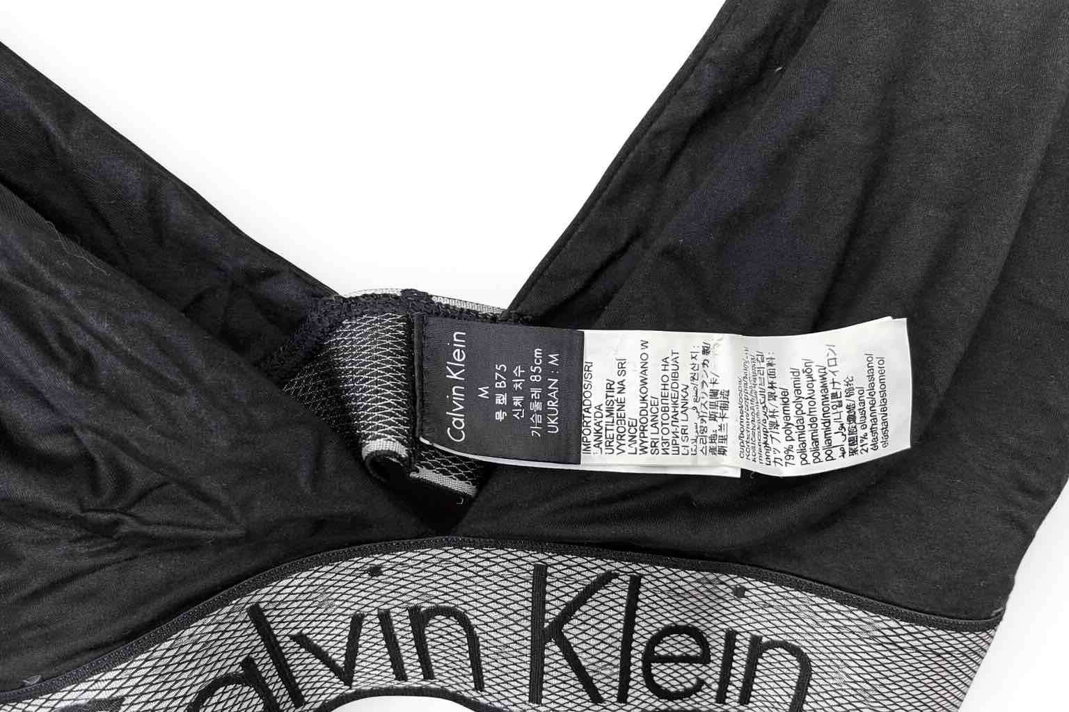 Sostén Bralette Calvin Klein negro - miniatura 2