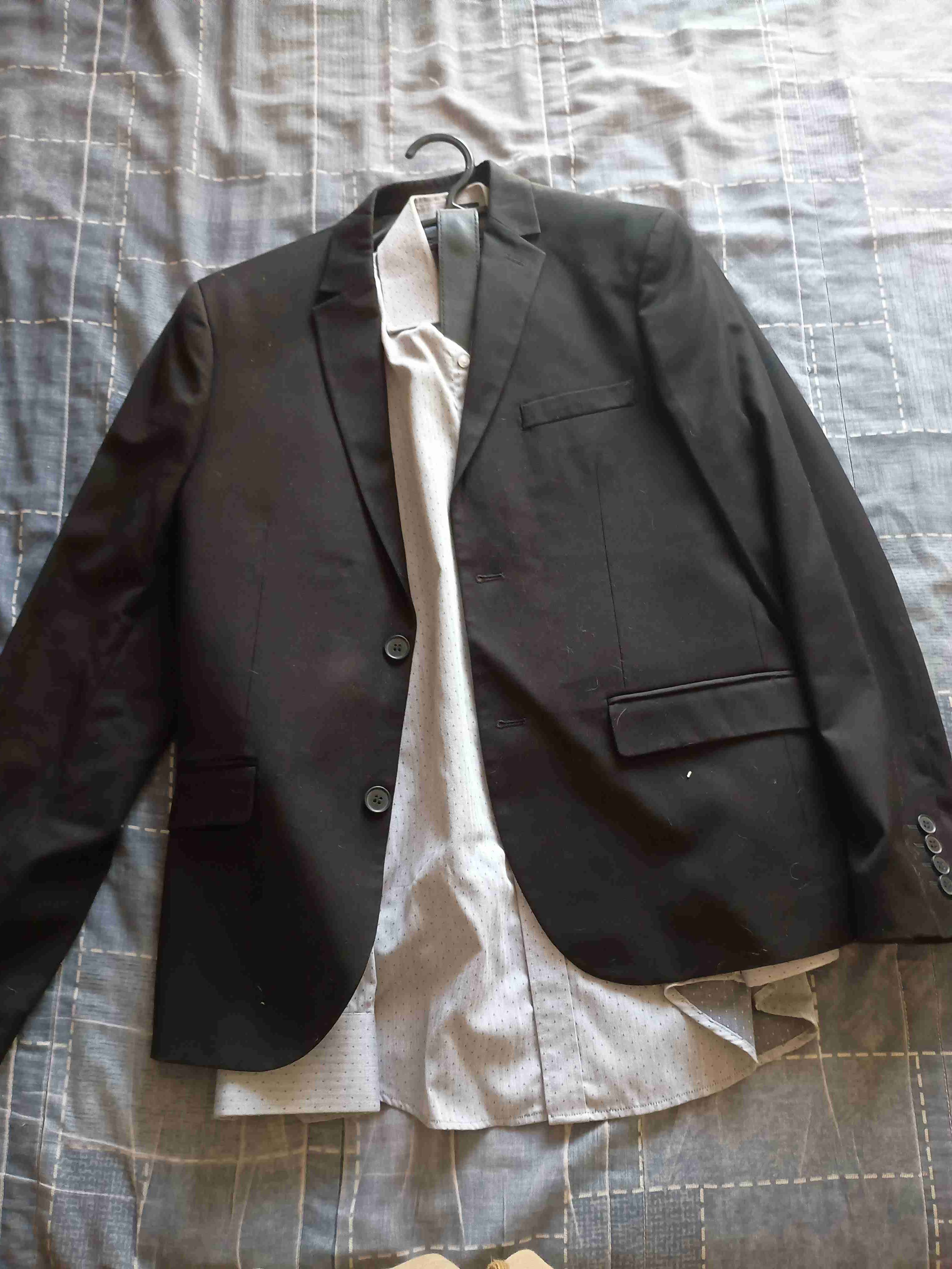 Terno negro, chaqueta, pantalón