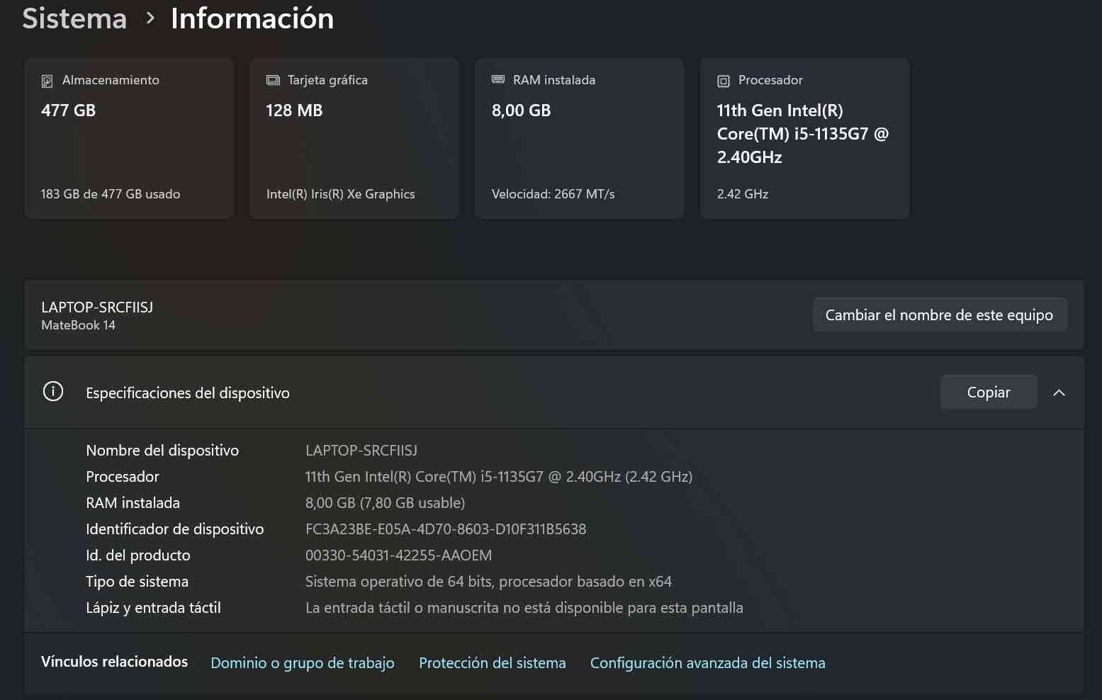 Laptop Huawei Matebook 14 - miniatura 4