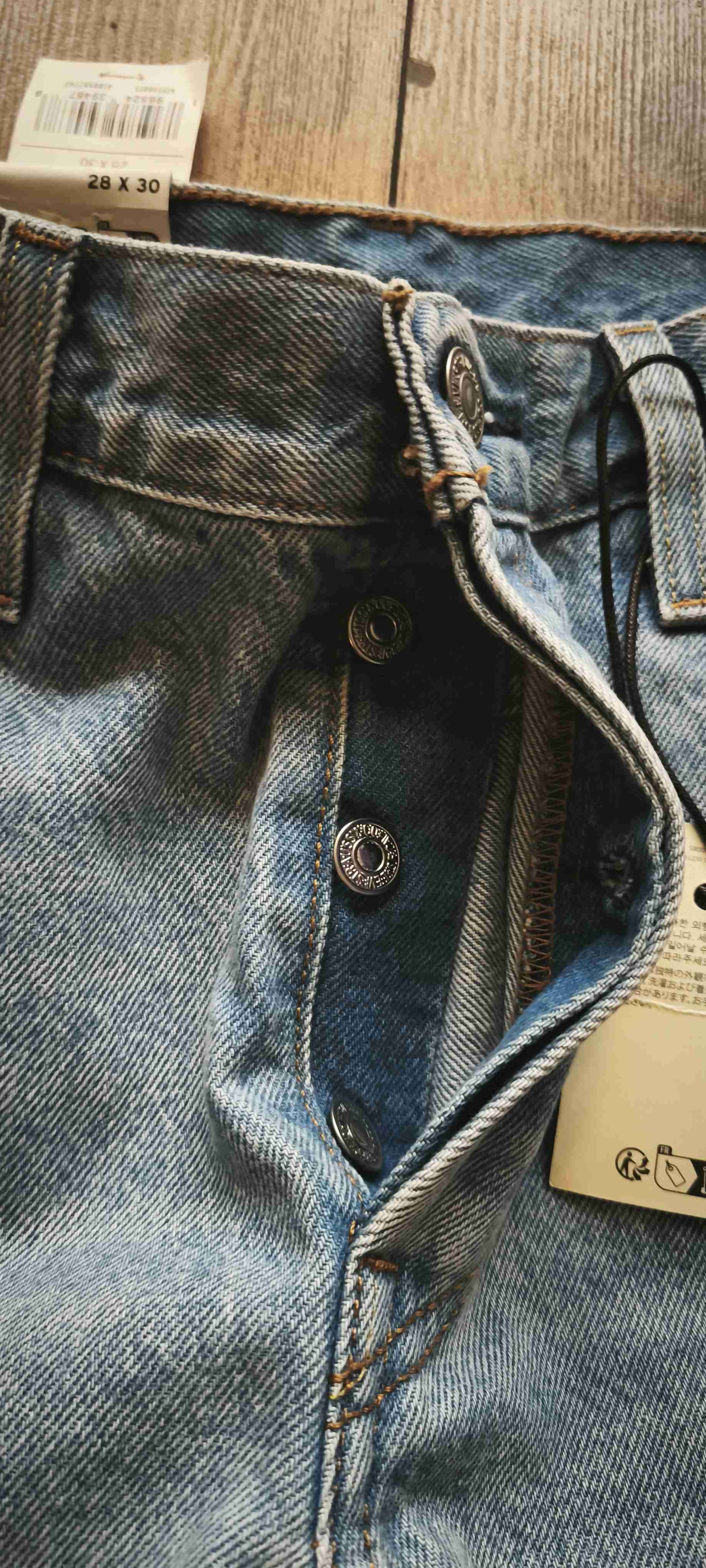 Jeans desgastados azules 501 Levis - miniatura 3