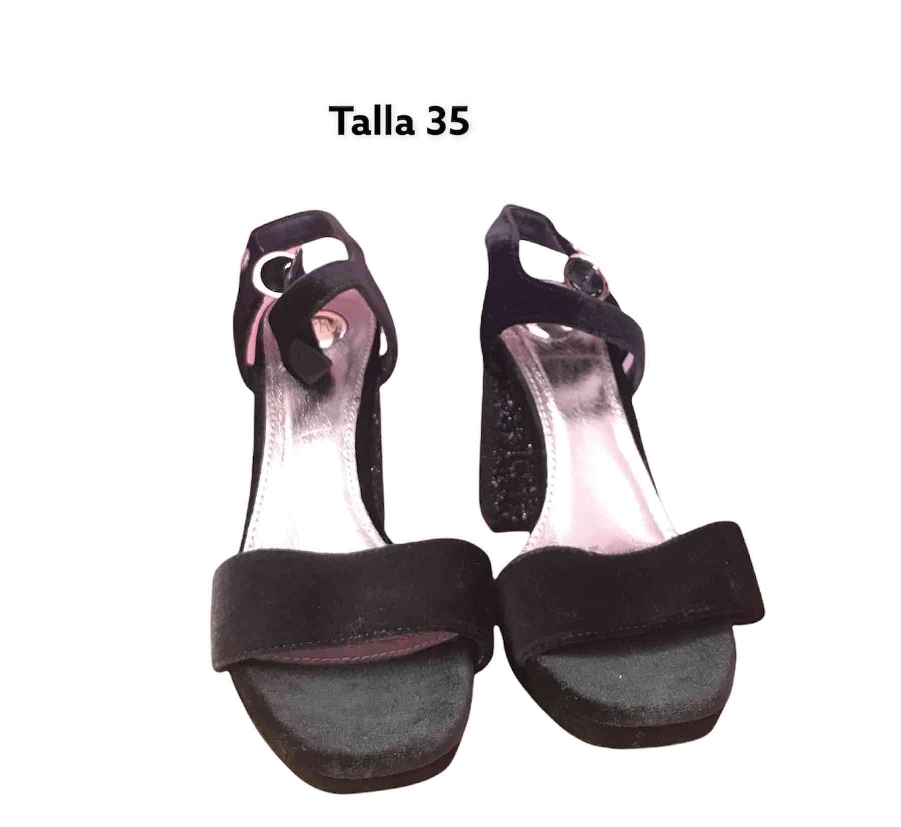 Tacones glitter negros - miniatura 2