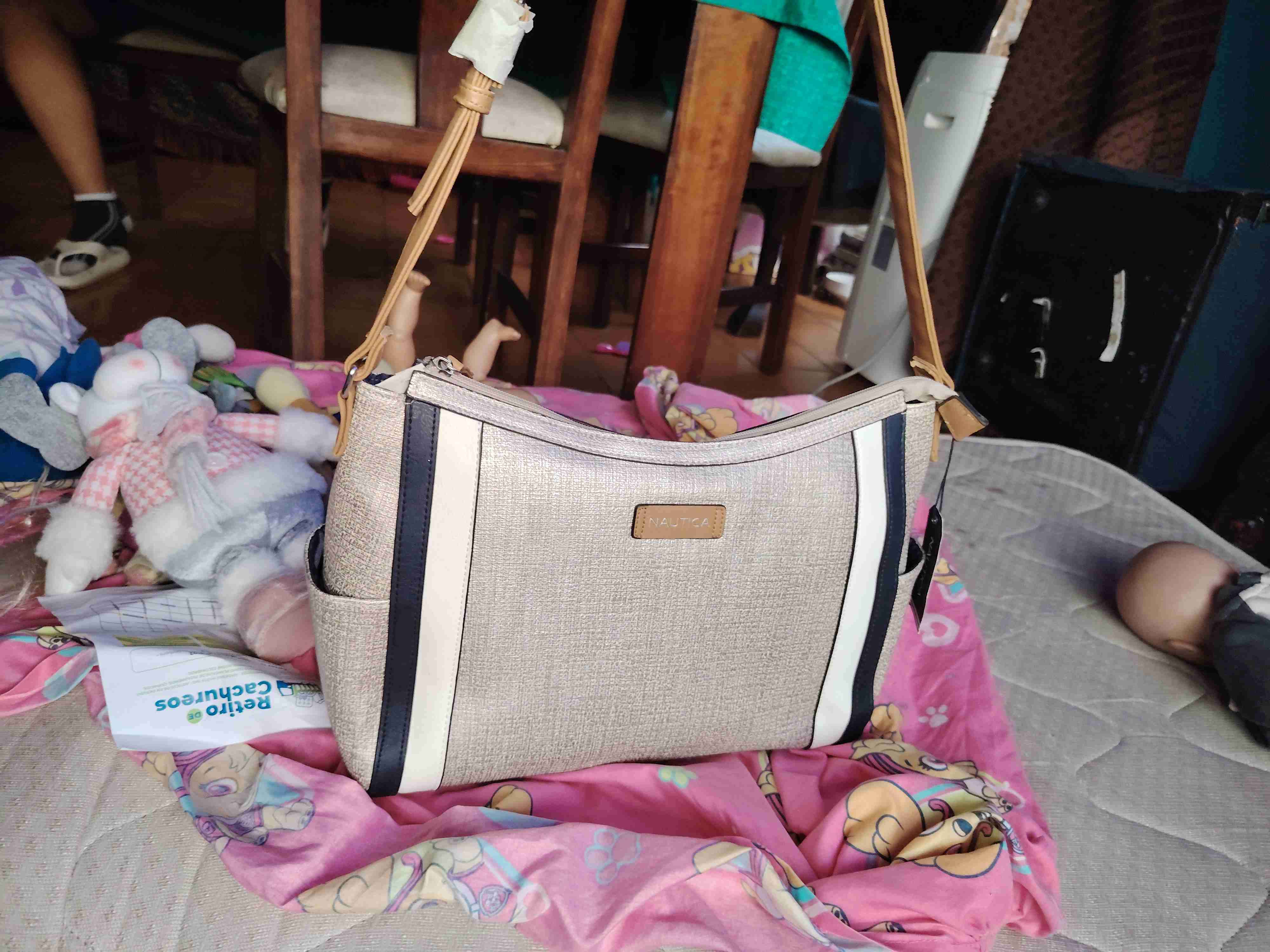 Cartera Nautica dorada y negra - miniatura 3